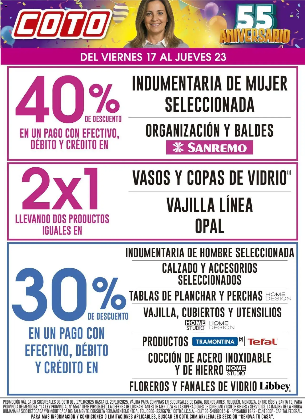 Coto - Renova │ válido desde el 17.10.2025 | Página: 1 | Productos: Planchar, Vasos