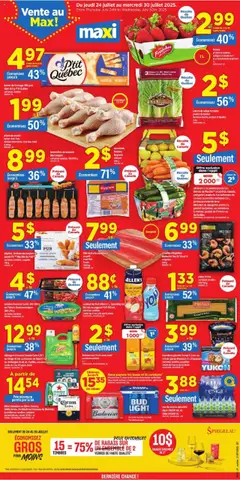 Preview of Maxi weekly flyer / circulaire from shop Maxi valid from 24.07.2025