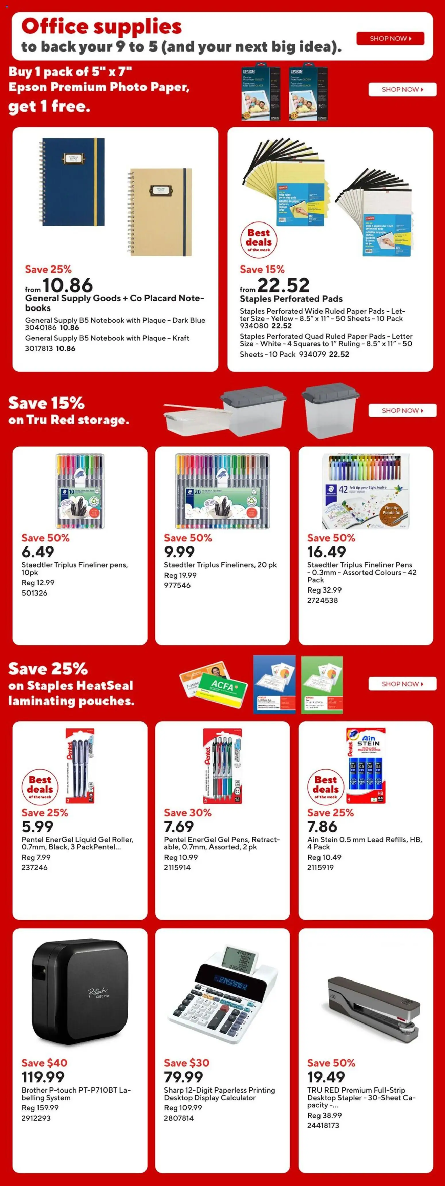 Staples Flyer from Apr 3, 2026 - Unlock Huge Savings | Canada