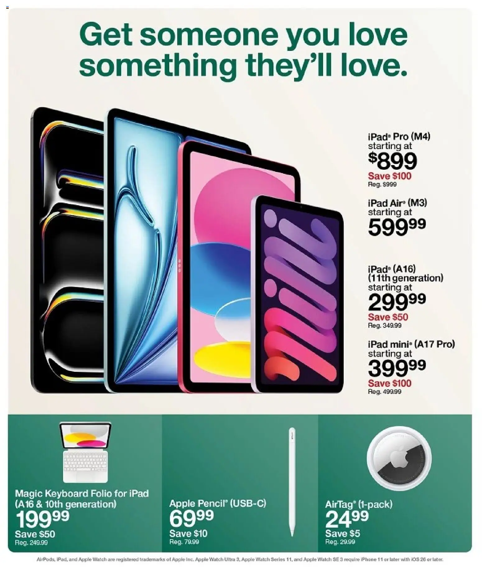 Target Weekly Ad - valid from 21.12.2025 | Page: 14 | Products: Watch, Keyboard, Ipad