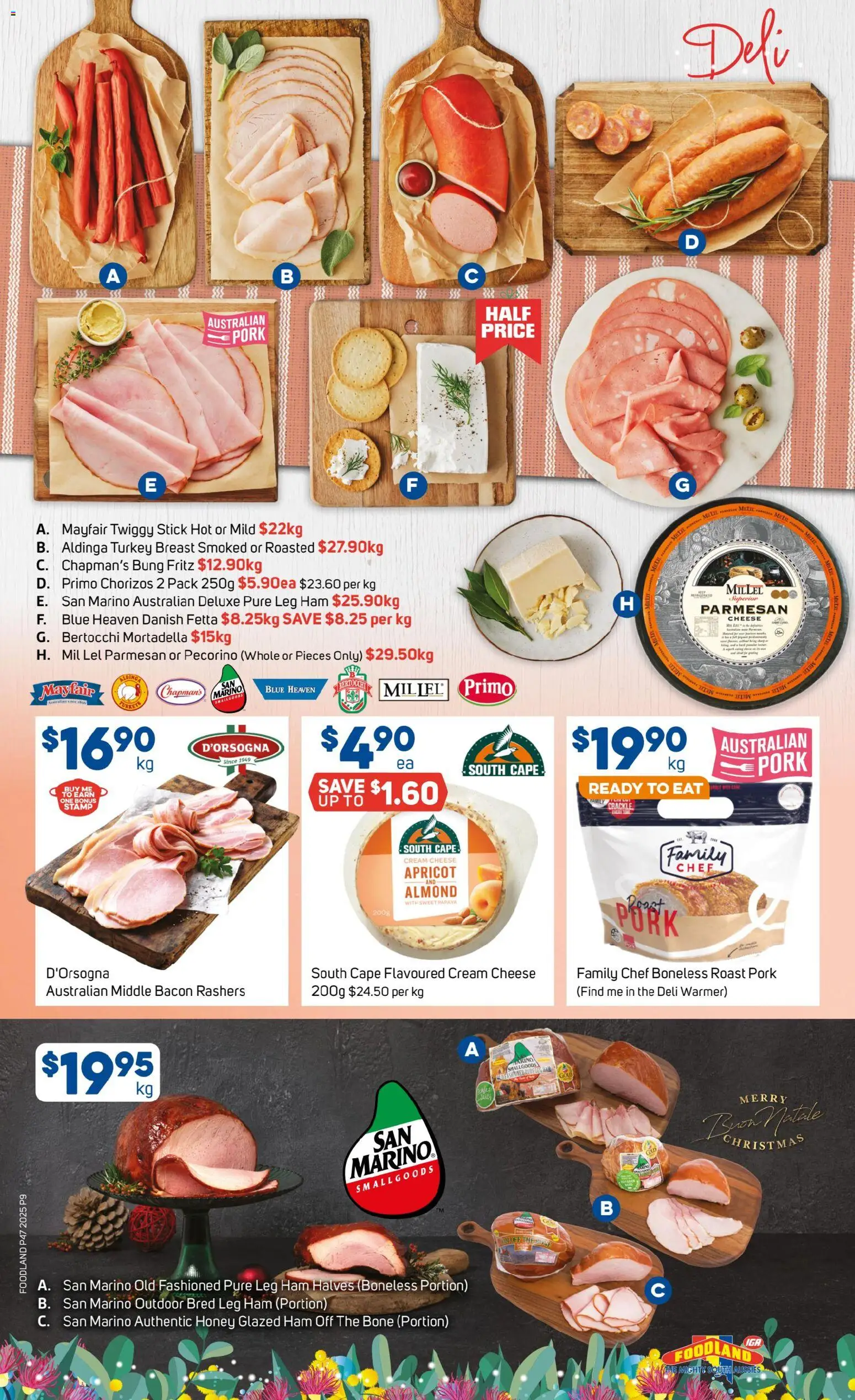 Foodland catalogue - valid from 19.11.2025 | Page: 9 | Products: Cheese, Honey, Pork, Turkey