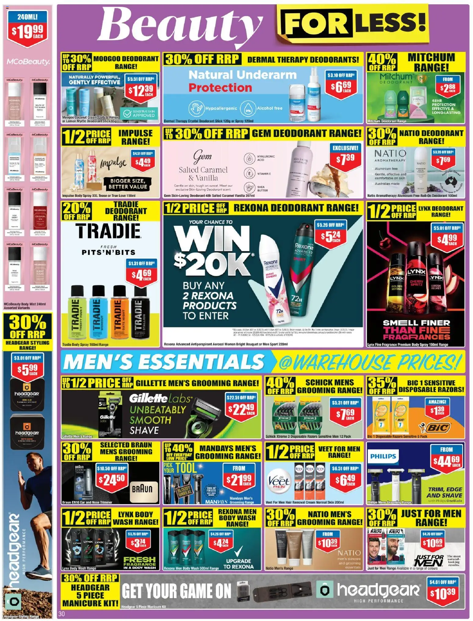 Chemist Warehouse catalogue - valid from 26.02.2026 | Page: 30 | Products: Gem, Mango, Peach, Sensitive skin
