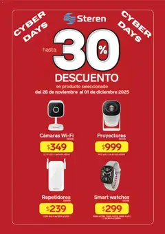 Vista previa de Steren Cyber Days, nuevo folleto de la tienda, válido en México a partir del 28.11.2025