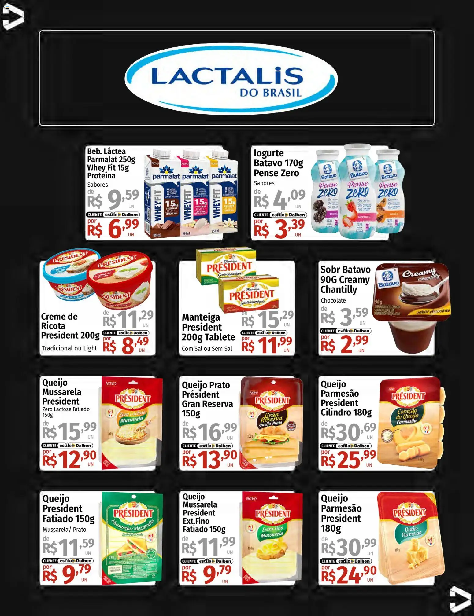 Supermercado Dalben Folheto - válido de 12.02.2026 | Página: 21 | Produtos: Manteiga, Queijo, Sal, Mussarela