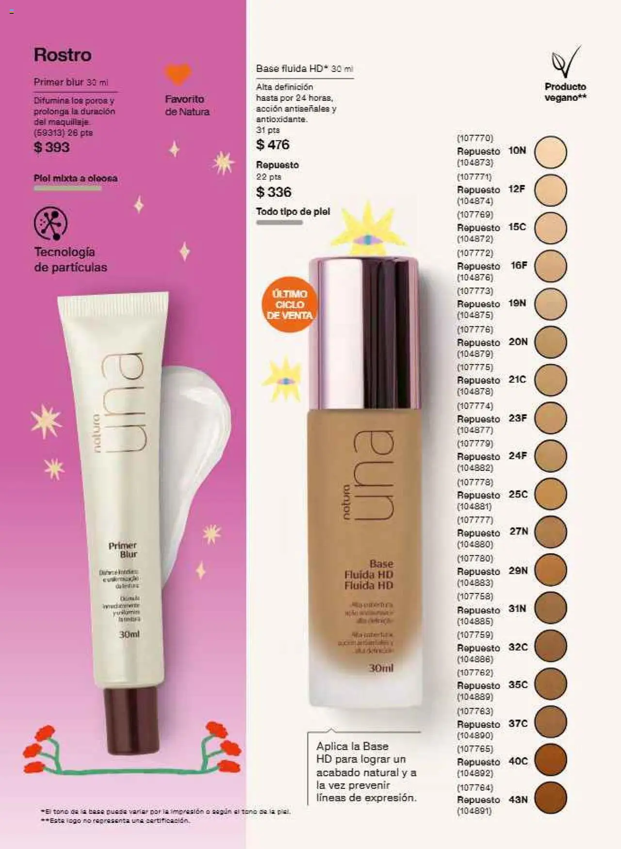 Nuevas ofertas de Natura válidas en toda la República Mexicana desde el 17.09.2025. ¡Encuentra las mejores ofertas en Natura - Campaña 15 2025! | Página: 52 | Productos: Maquillaje