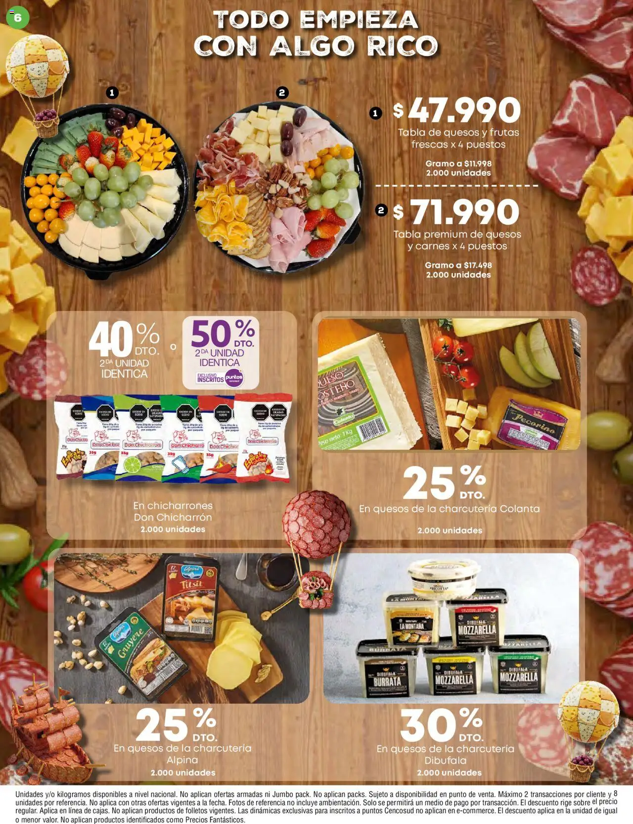 Jumbo revista - valida desde el 14.08.2025 | Página: 6 | Productos: Peso, Sobre, Queso