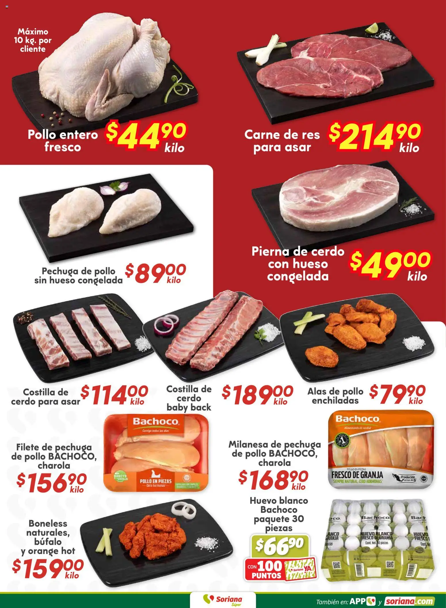 Nuevas ofertas de Soriana válidas en toda la República Mexicana desde el 19.02.2026. ¡Encuentra las mejores ofertas en Soriana - Fin de Semana Súper: Juárez! | Página: 9 | Productos: Pollo, Milanesa, Huevo, Cerdo