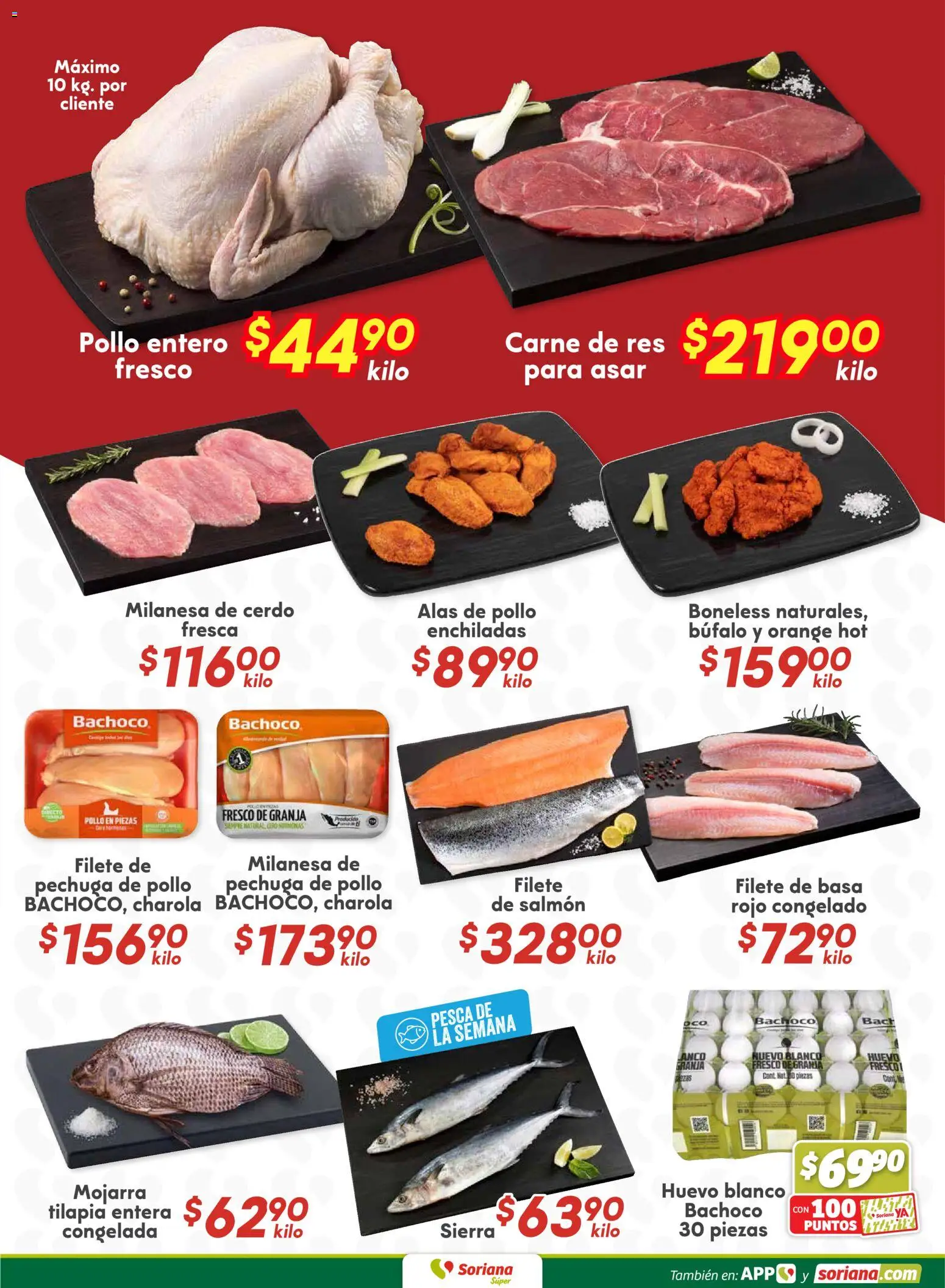 Nuevas ofertas de Soriana válidas en toda la República Mexicana desde el 22.01.2026. ¡Encuentra las mejores ofertas en Soriana - Fin de Semana Súper: BCS, Son y Sin! | Página: 7 | Productos: Milanesa, Cerdo, Res, Sierra