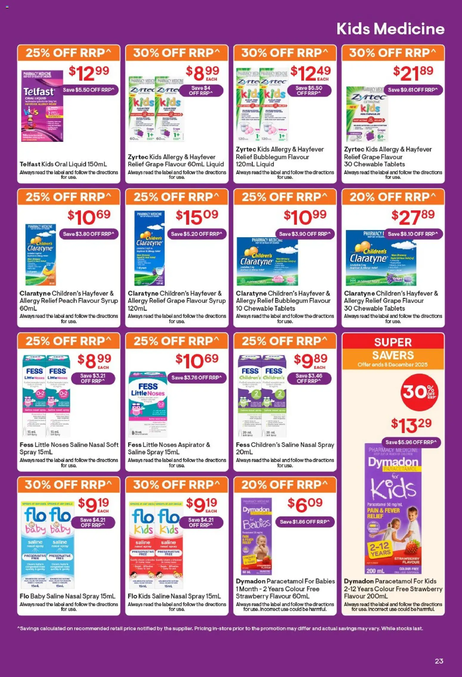 Discount Drug Stores catalogue - valid from 12.11.2025 | Page: 23 | Products: Peach, Nasal spray, Tablets, Allergy