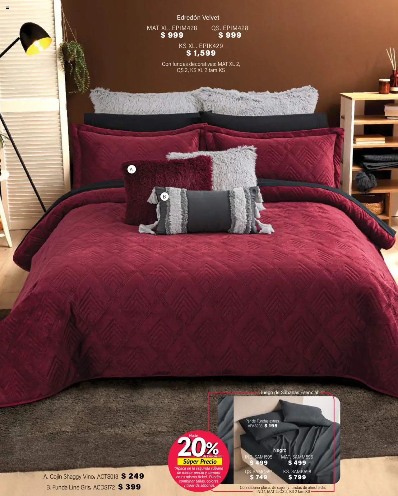 Nuevas ofertas de Colchas Concord válidas en toda la República Mexicana desde el 01.08.2025. ¡Encuentra las mejores ofertas en Colchas Concord - Catálogo! | Página: 365 | Productos: Juego, Funda, Almohada, Sabanas