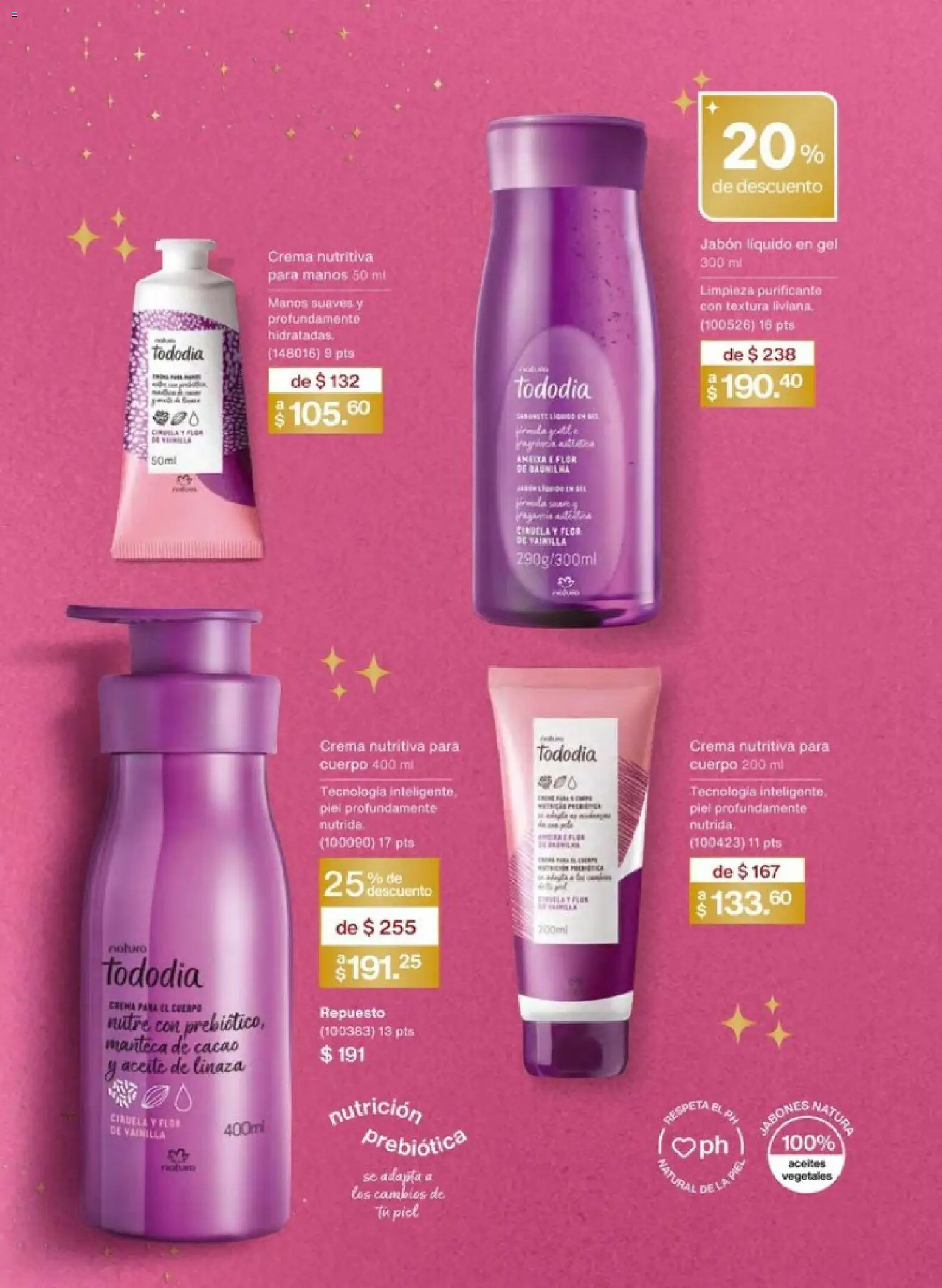 Nuevas ofertas de Natura válidas en toda la República Mexicana desde el 01.12.2025. ¡Encuentra las mejores ofertas en Natura campaña 18 2025! | Página: 131 | Productos: Jabón líquido, Aceite, Cacao, Jabón