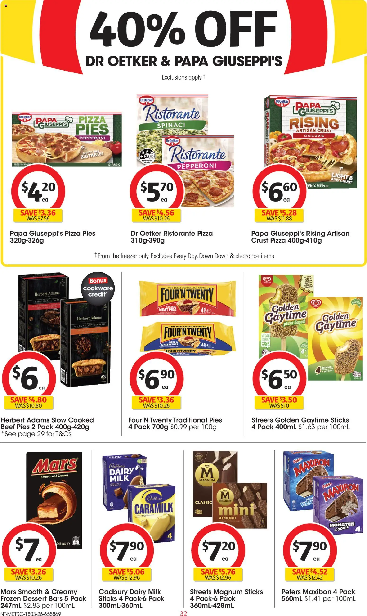 Coles catalogue - valid from 18.03.2026 | Page: 32 | Products: Plant, Milk, Cookware, Pies