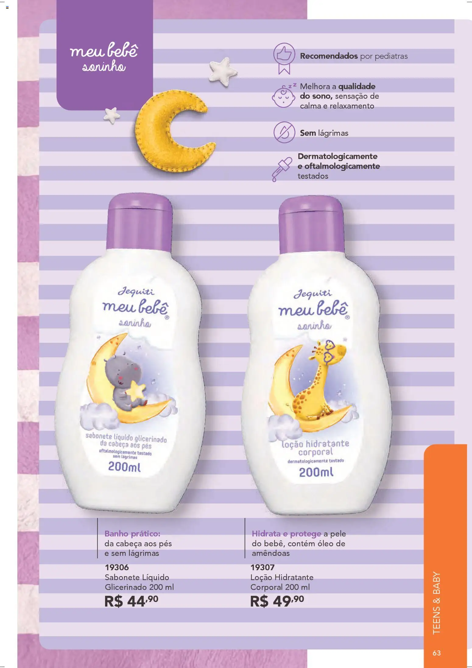 Jequiti Folheto - válido de 28.03.2026 | Página: 63 | Produtos: Óleo, Sabonete, Amêndoas, Sabonete líquido