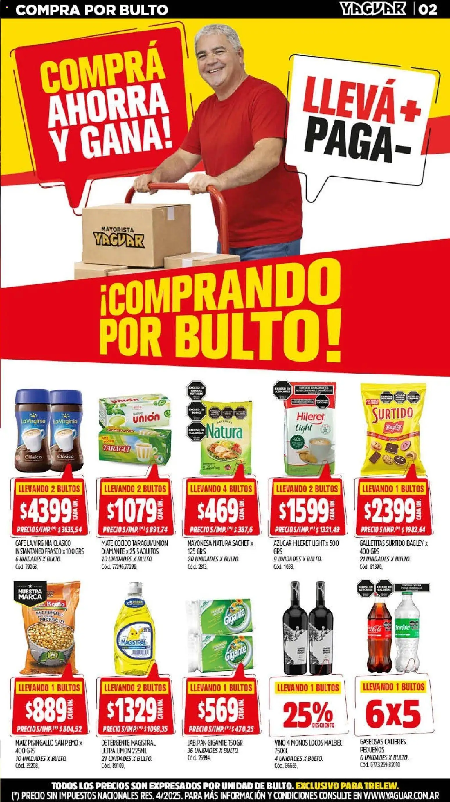 Yaguar - Oferta Semanal Trelew │ válido desde el 06.04.2026 | Página: 2 | Productos: Mate, Frasco, Limón, Café