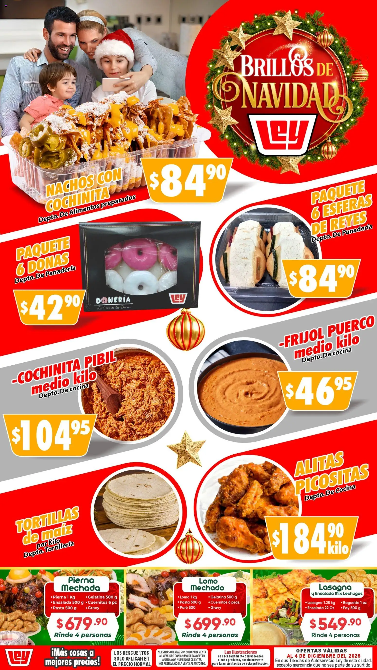 Nuevas ofertas de Casa Ley válidas en toda la República Mexicana desde el 04.12.2025. ¡Encuentra las mejores ofertas en Casa Ley folleto Ofertas! | Página: 1 | Productos: Pasta, Ensalada, Cocina, Panadería