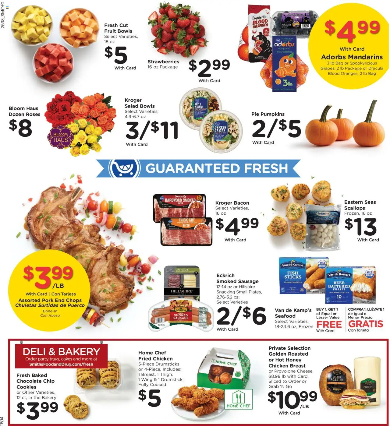 Smith's Weekly Ad - WY - valid from 22.10.2025 | Page: 12 | Products: Pork, Strawberries, Seafood, Bag