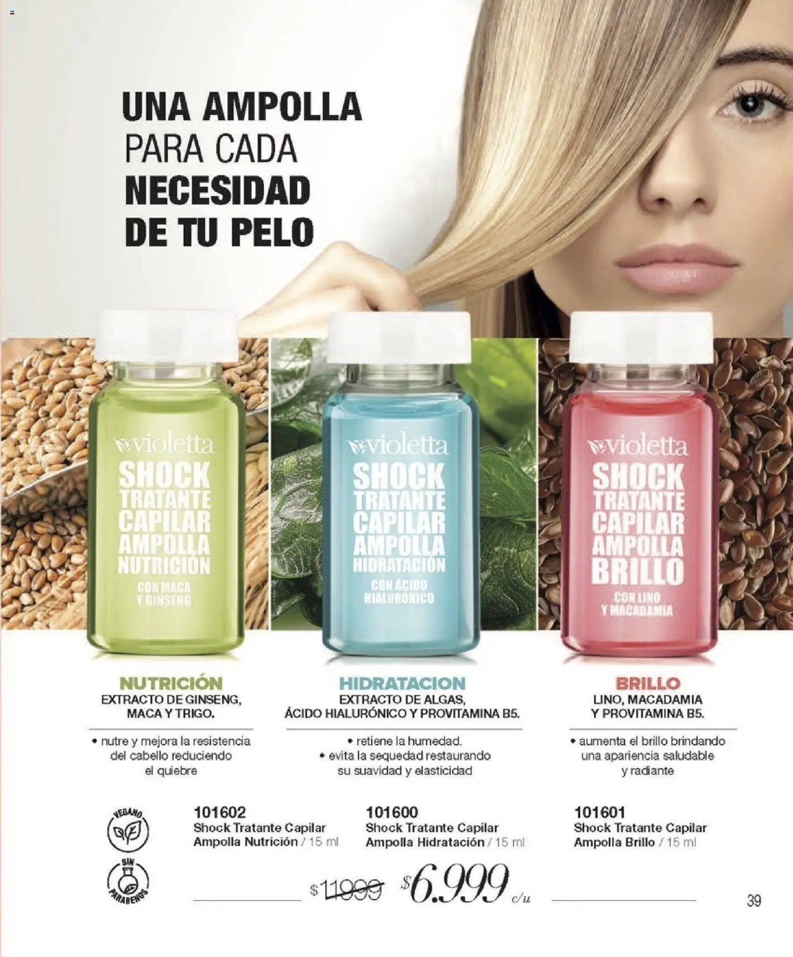 Violetta catálogo │ válido desde el 01.05.2026 | Página: 39 | Productos: Brillo, Ampolla, Radiante