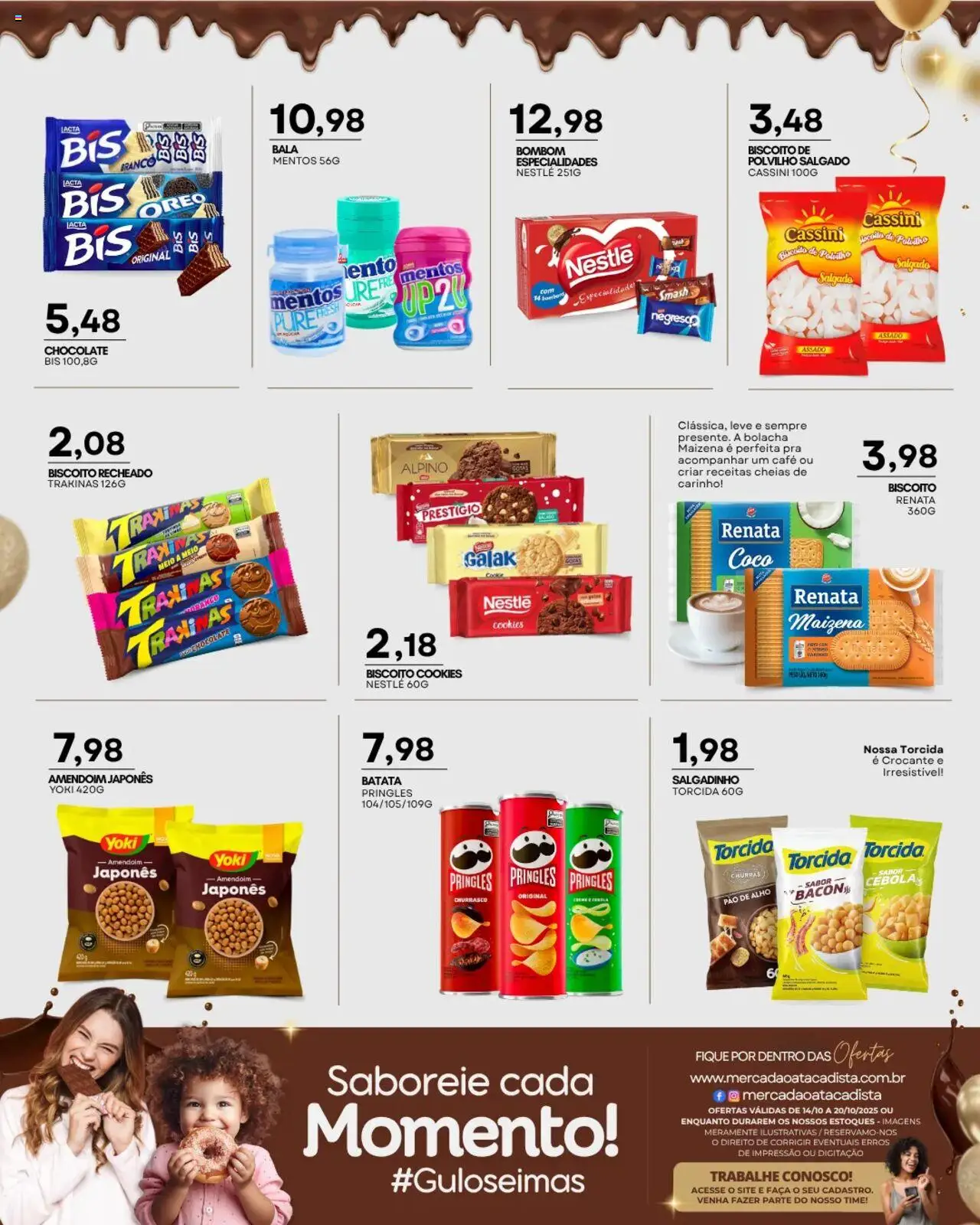 Mercadão Atacadista Folheto - válido de 14.10.2025 | Página: 9 | Produtos: Coco, Batata, Cookies, Bombom