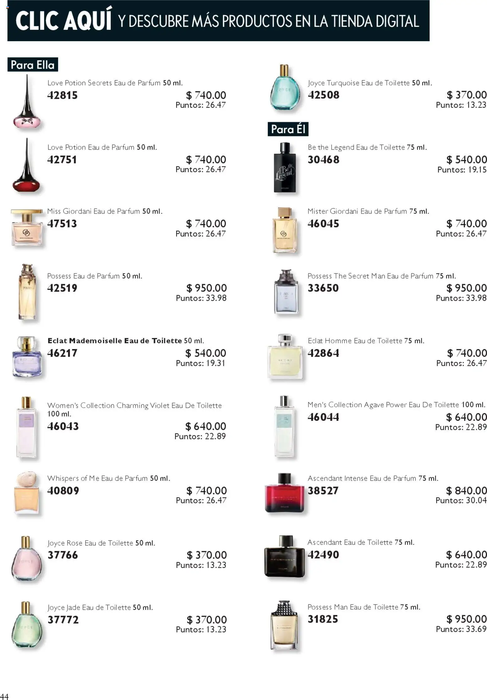 Nuevas ofertas de Oriflame válidas en toda la República Mexicana desde el 07.03.2026. ¡Encuentra las mejores ofertas en Oriflame campaña 4 2026! | Página: 44 | Productos: Eau de toilette