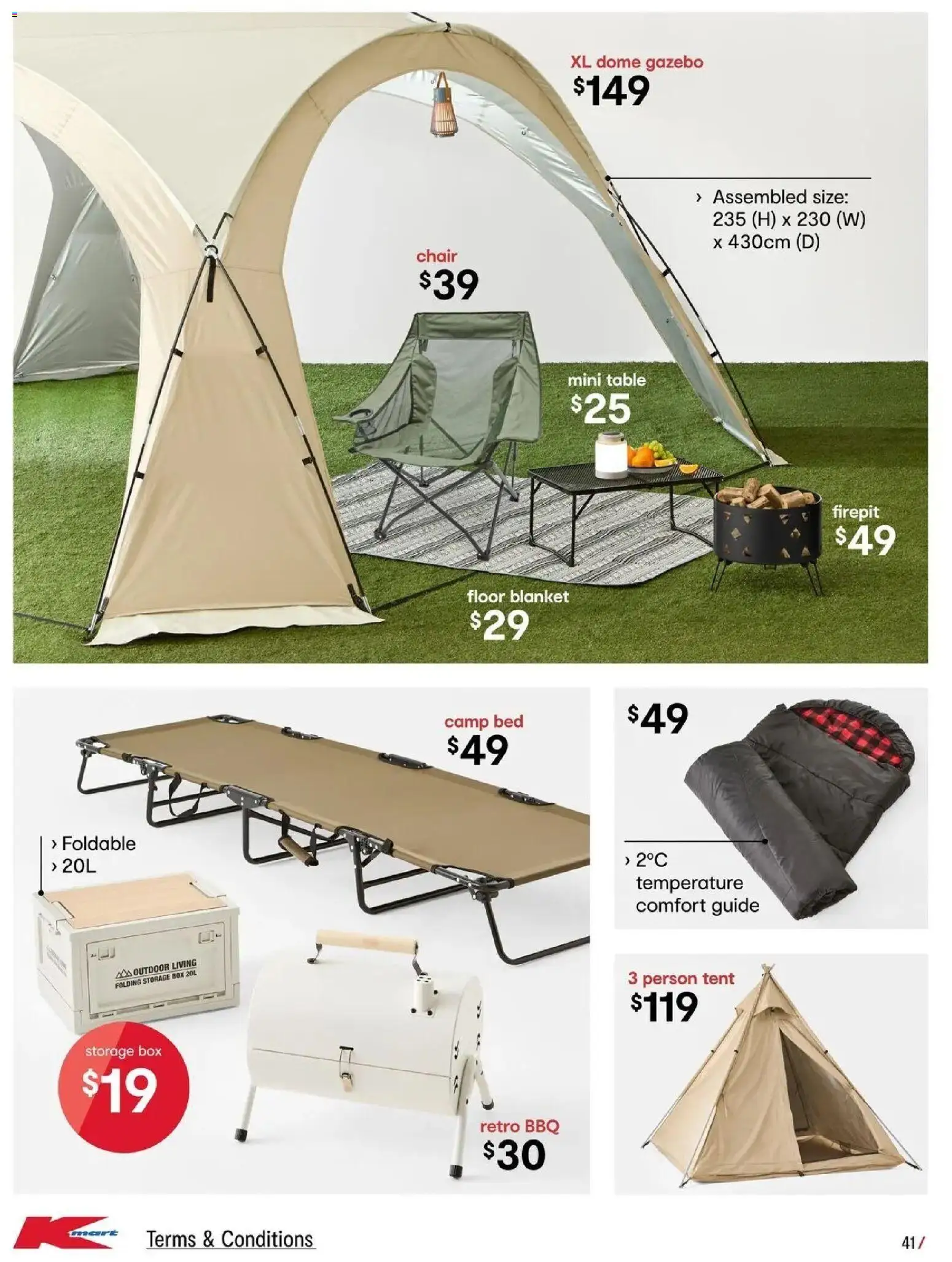 Kmart catalogue - valid from 26.03.2026 | Page: 41 | Products: Table, Chair, Box, Bed