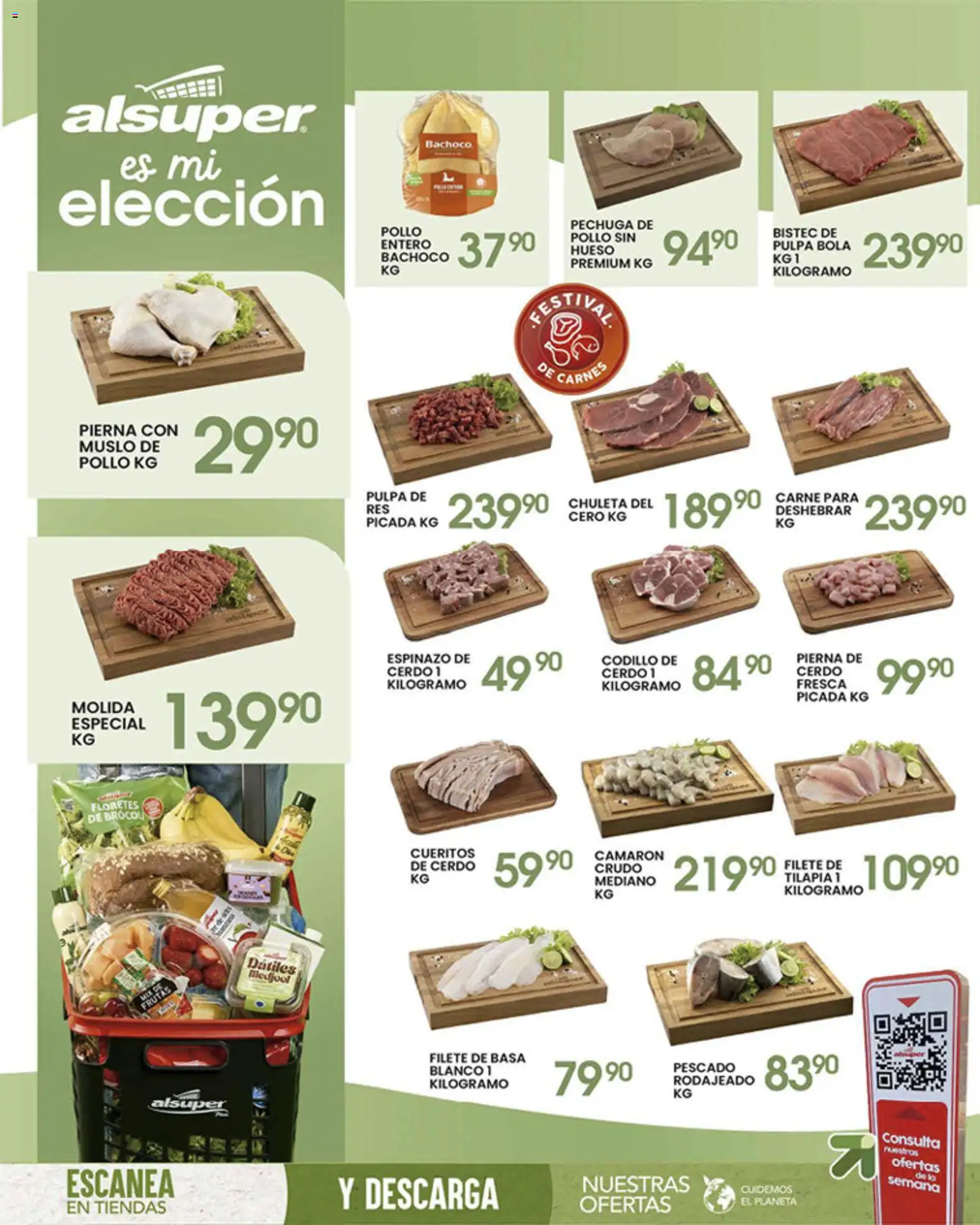 Nuevas ofertas de Alsuper válidas en toda la República Mexicana desde el 07.04.2026. ¡Encuentra las mejores ofertas en Alsuper folleto Zacatecas! | Página: 8 | Productos: Pollo, Cerdo, Res