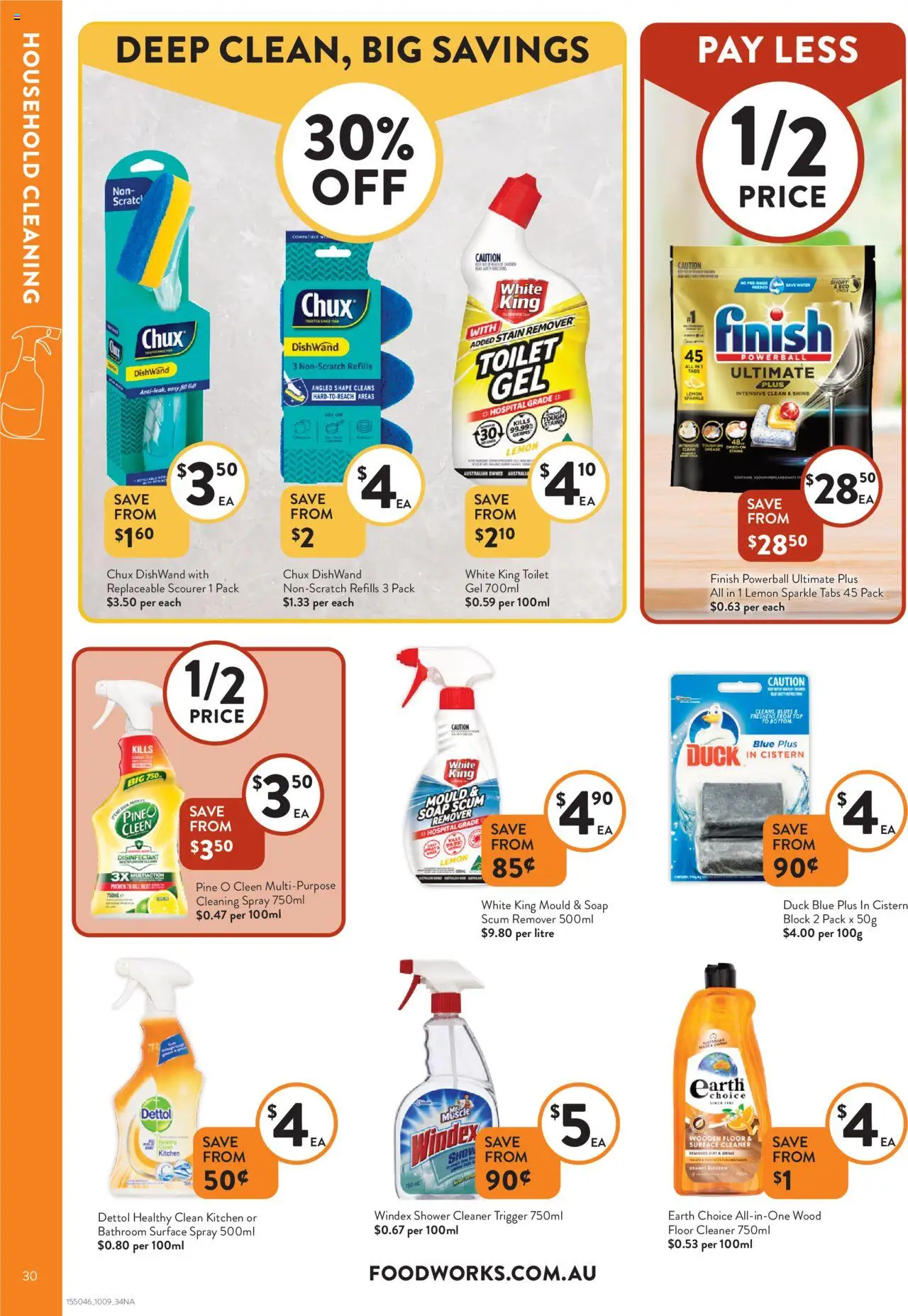 Foodworks catalogue - valid from 10.09.2025 | Page: 30 | Products: Household, Duck, Soap, Wood