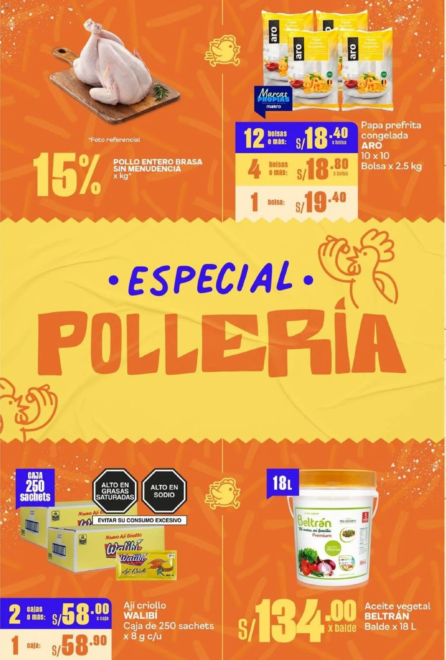 Catálogo Makro válido desde 23.10.2025 | Página: 2 | Productos: Caja, Aceite, Bolsa