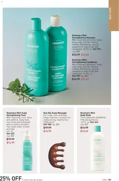 Preview of Avon weekly ads valid from 19.11.2025 | Page: 131 | Products: Biotin, Peppermint, Conditioner, Body Wash