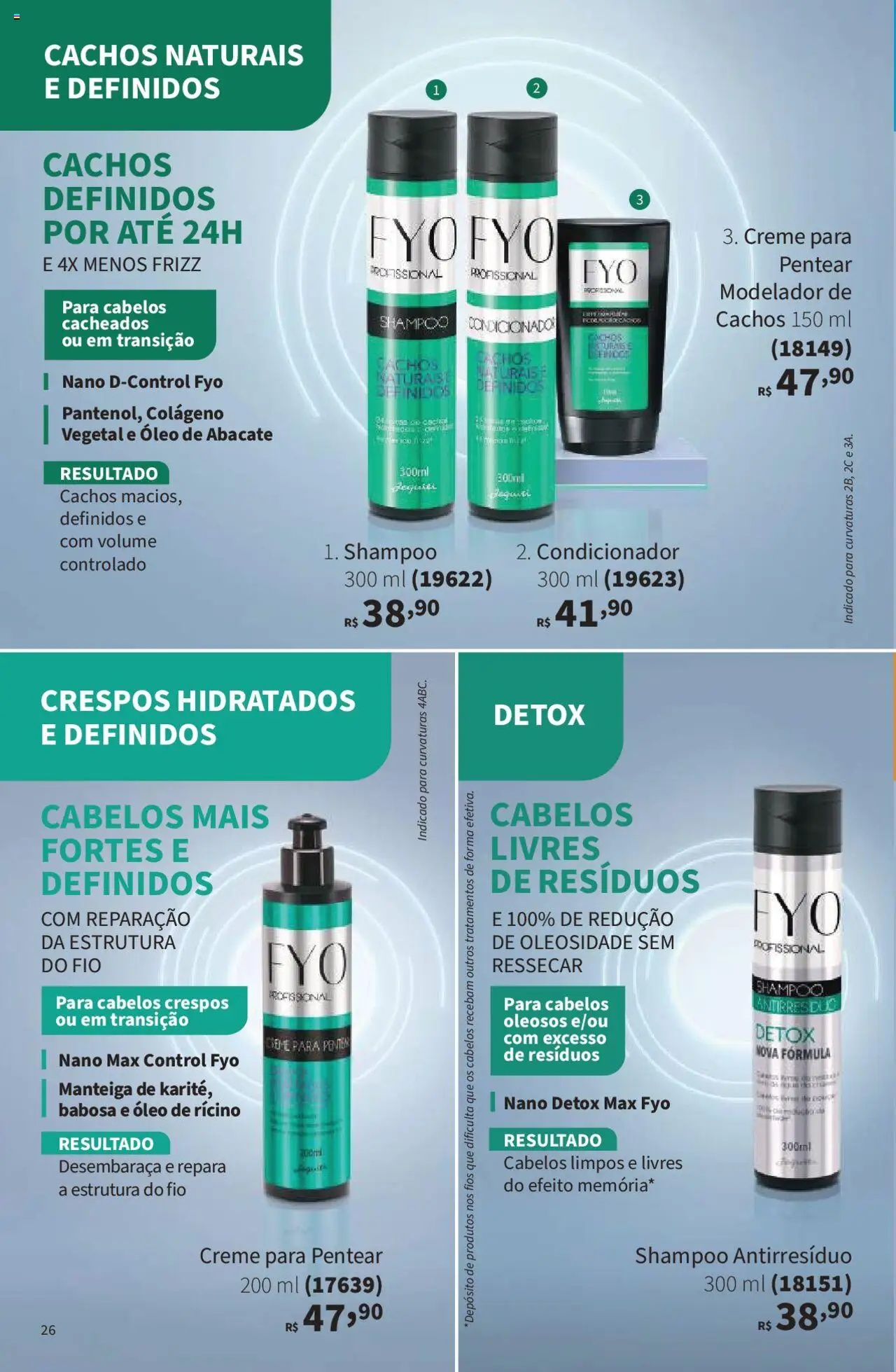 Jequiti Folheto - válido de 19.09.2025 | Página: 26 | Produtos: Manteiga, Óleo, Creme, Creme para pentear