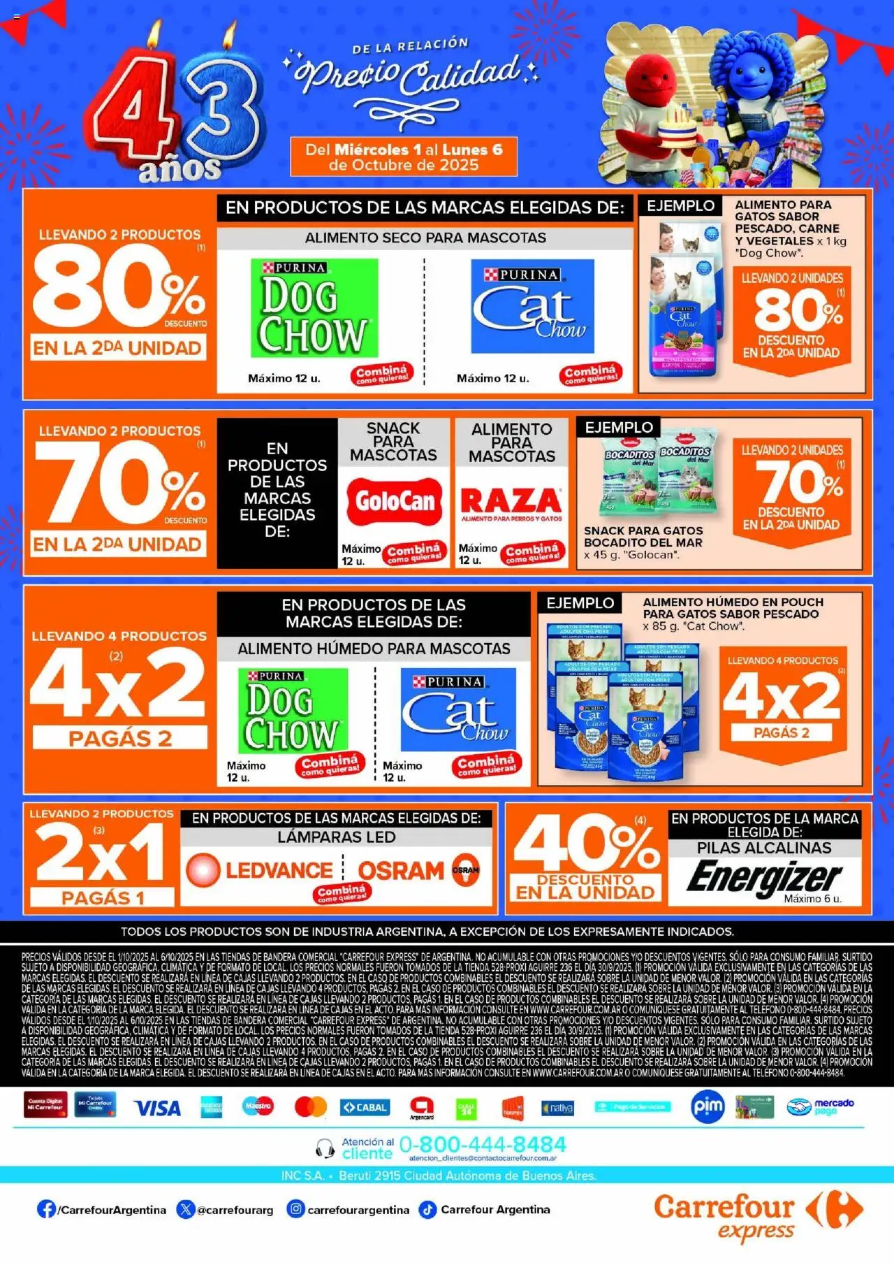 Carrefour - Carrefour Express  │ válido desde el 01.10.2025 | Página: 6 | Productos: Teléfono, Caso, Pilas, Pescado