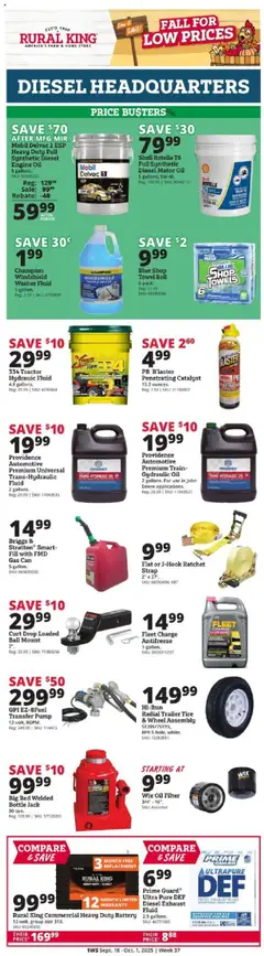 Preview of Rural King weekly ads valid from 18.09.2025
