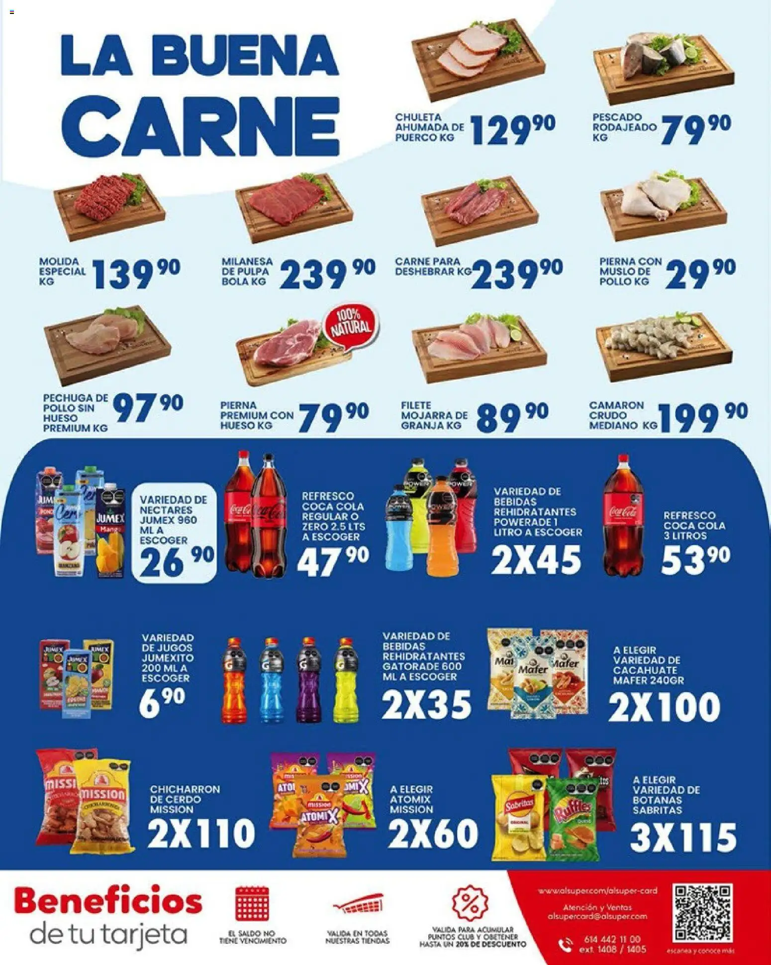 Nuevas ofertas de Alsuper válidas en toda la República Mexicana desde el 17.03.2026. ¡Encuentra las mejores ofertas en Alsuper folleto! | Página: 7 | Productos: Milanesa, Refresco, Cacahuate, Cerdo