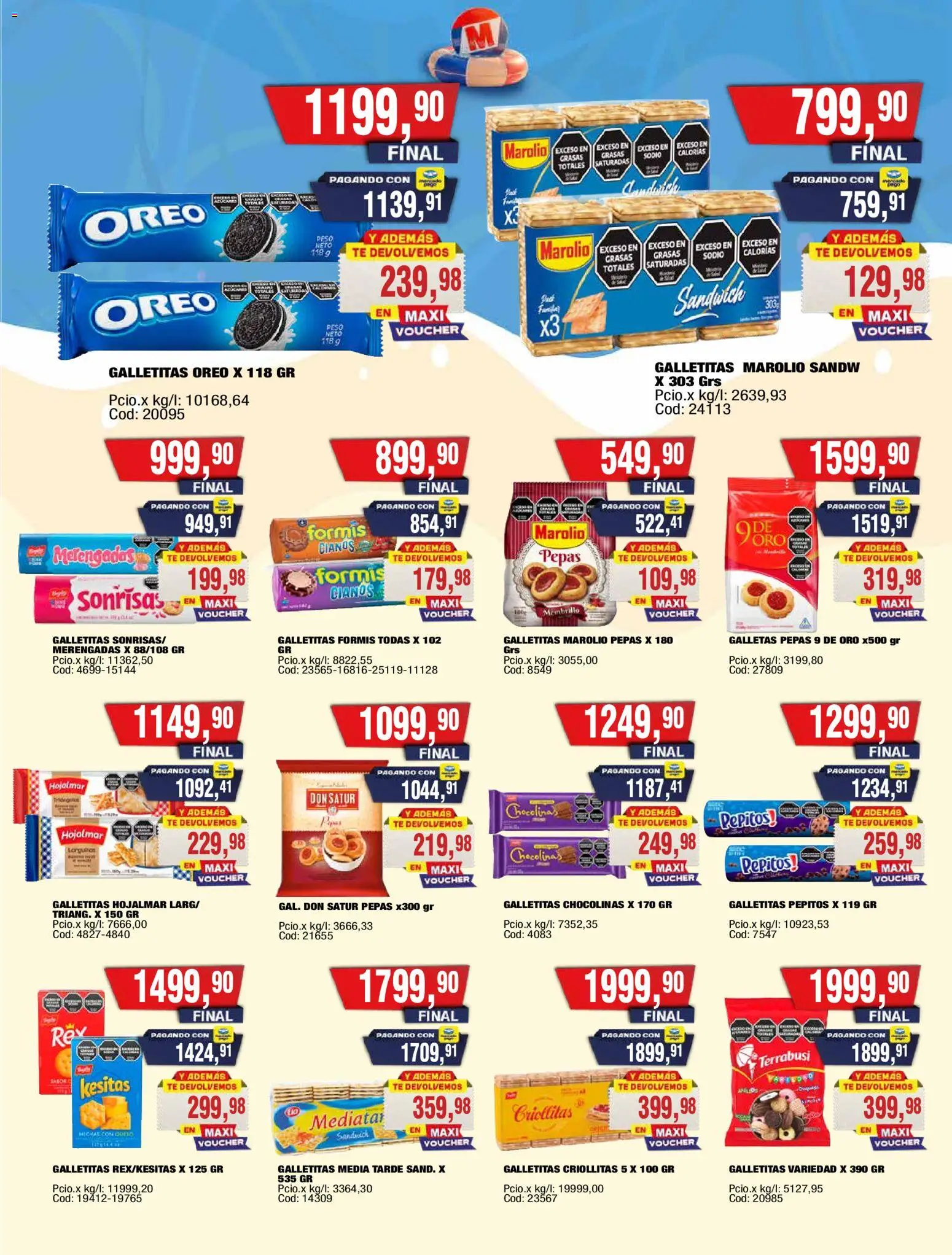 Maxiconsumo ofertas │ válido desde el 05.01.2026 | Página: 7 | Productos: Galletitas, Té, Galletas