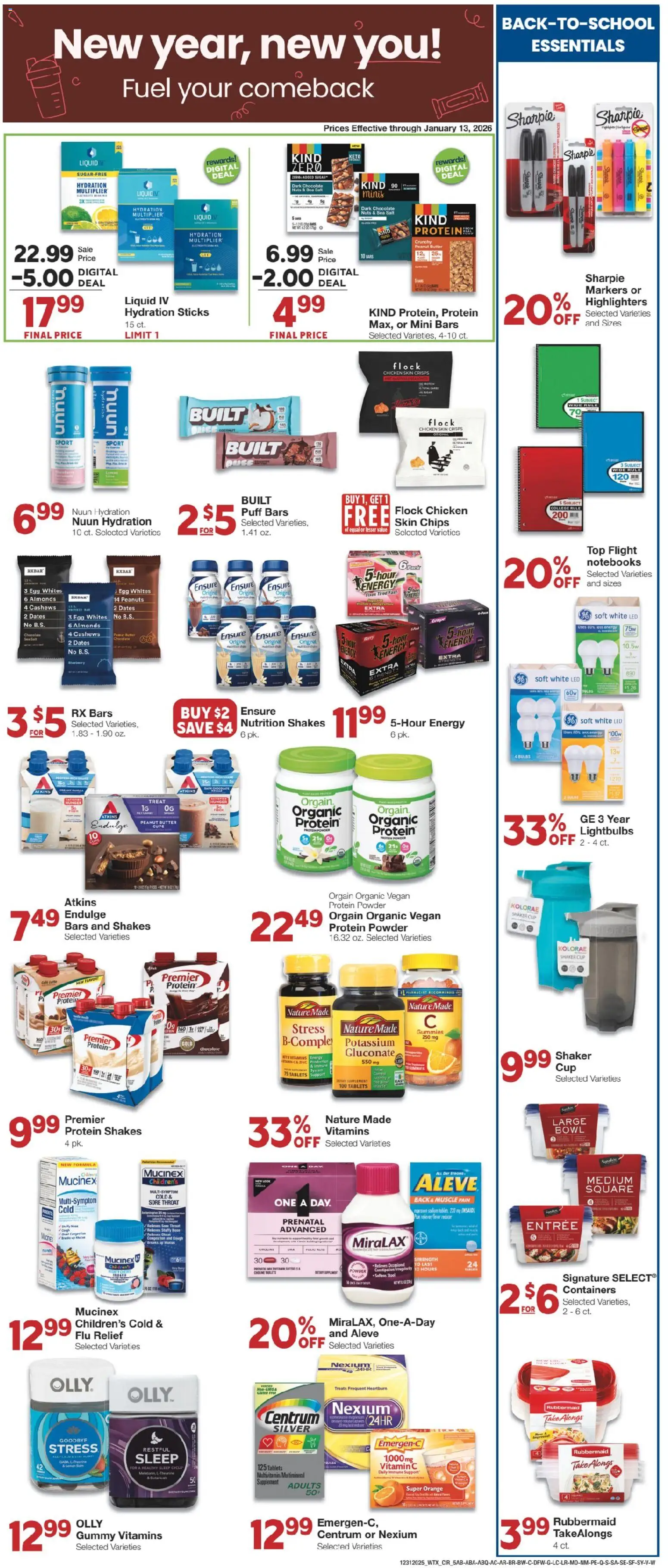 United Supermarkets Weekly Ad - valid from 30.12.2025 | Page: 5 | Products: Powder, Chocolate, Chips, Sugar