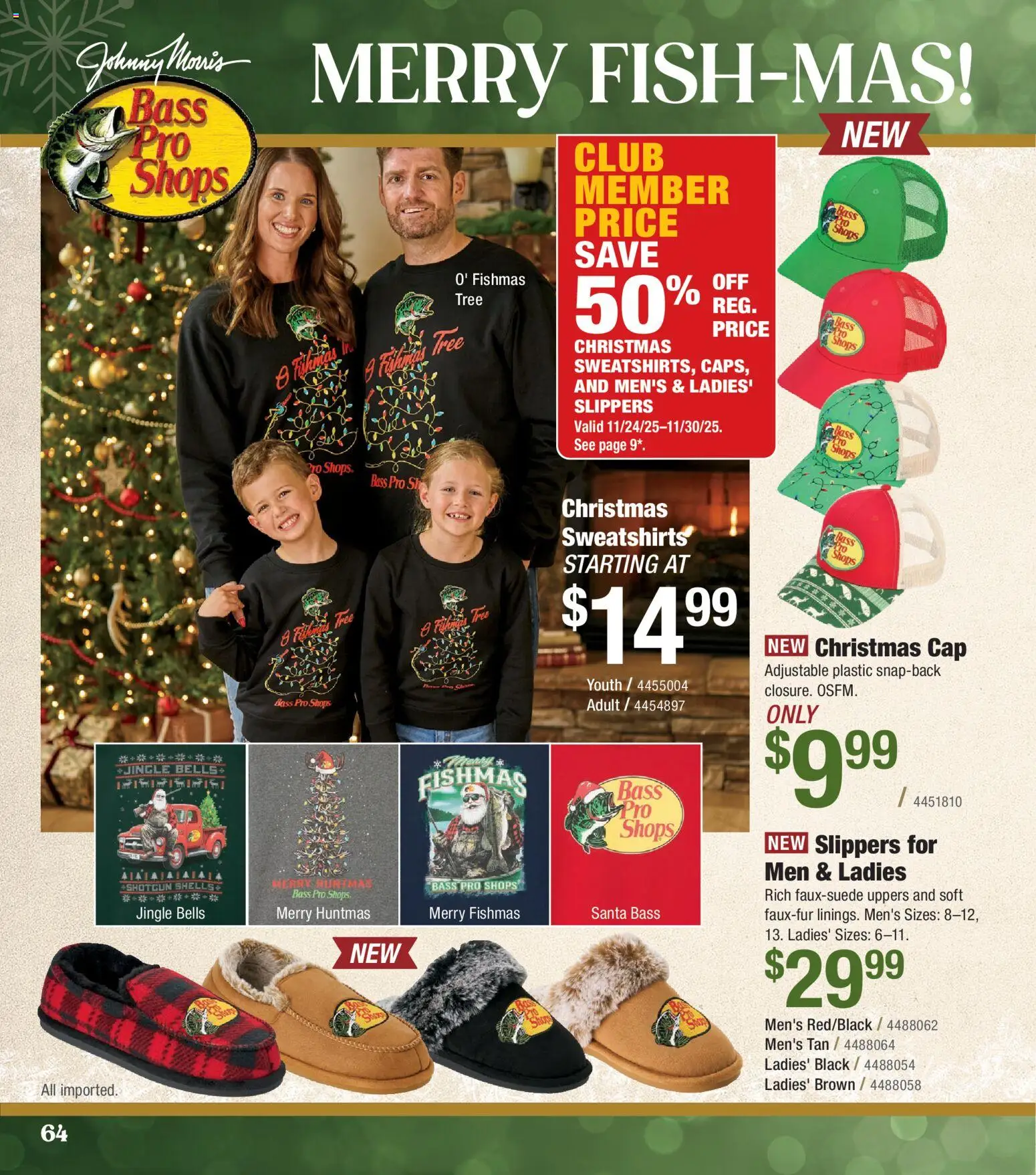 Cabela's Kids' Wishbook 25 - valid from 01.11.2025 | Page: 64 | Products: Slippers, Cap