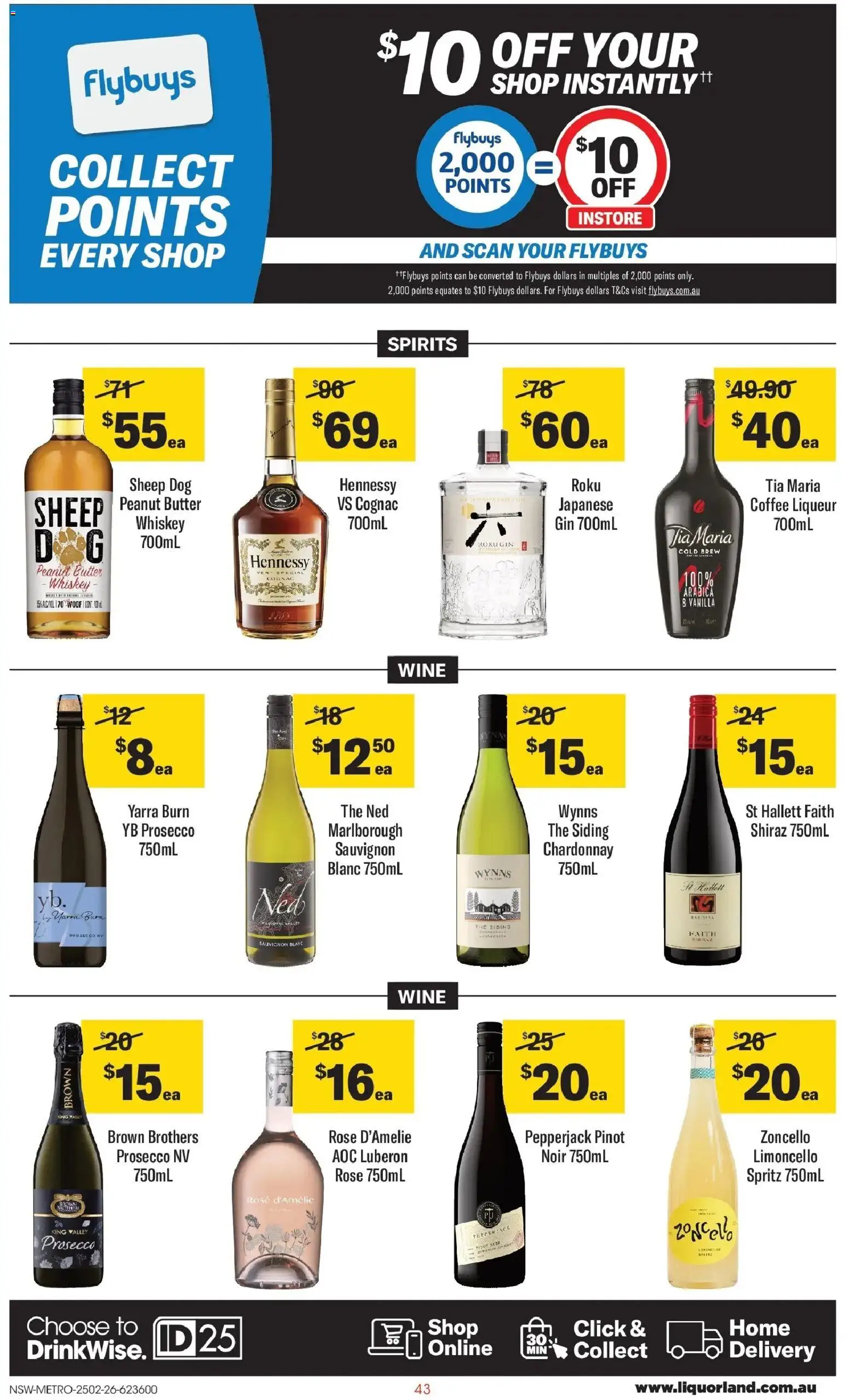 Coles catalogue - valid from 25.02.2026 | Page: 43 | Products: Butter, Coffee, Wine, Gin