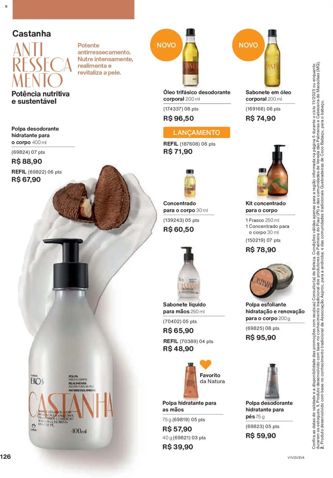 Natura Folheto - válido de 15.06.2025 | Página: 126 | Produtos: Coco, Desodorante, Base, Sabonete
