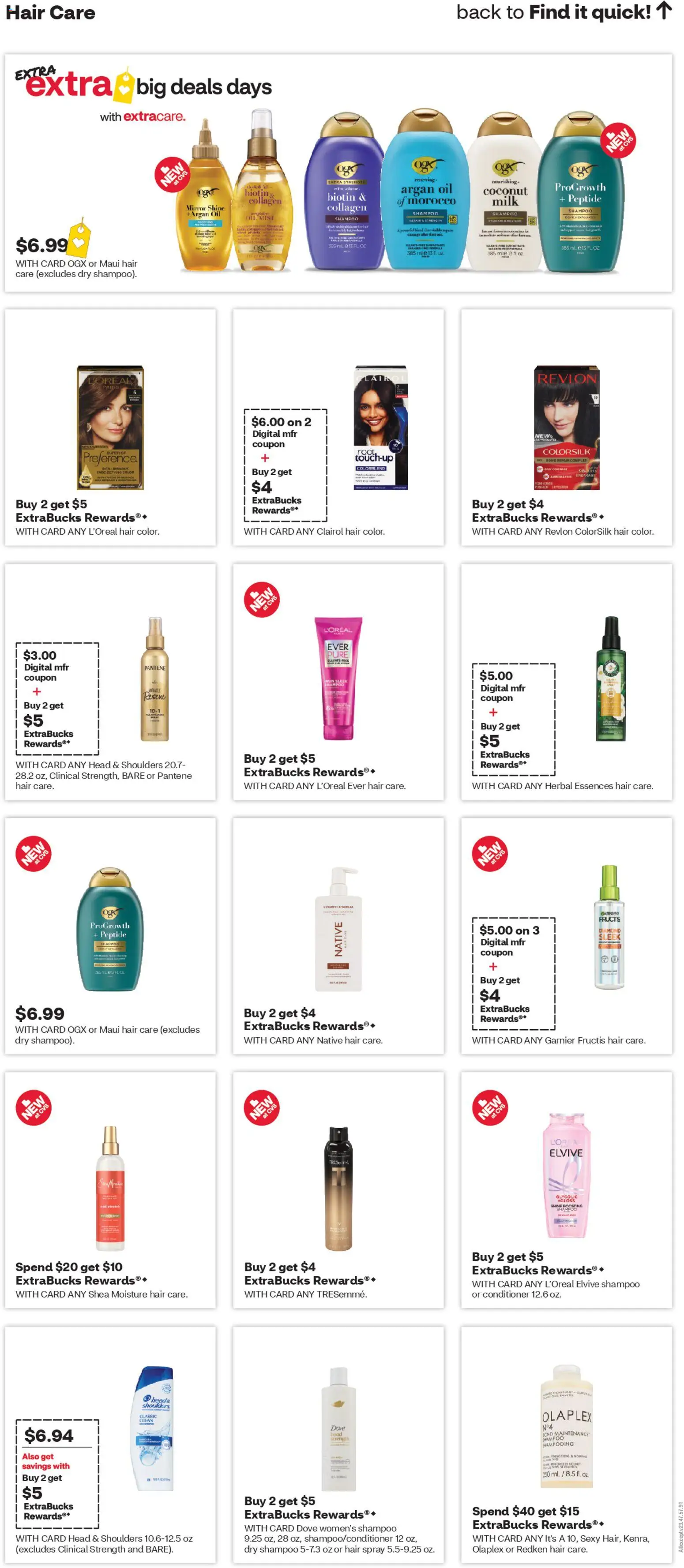 CVS Pharmacy Weekly Ad - KS - valid from 18.01.2026 | Page: 12 | Products: Biotin, Shampoo, Hair spray, Milk