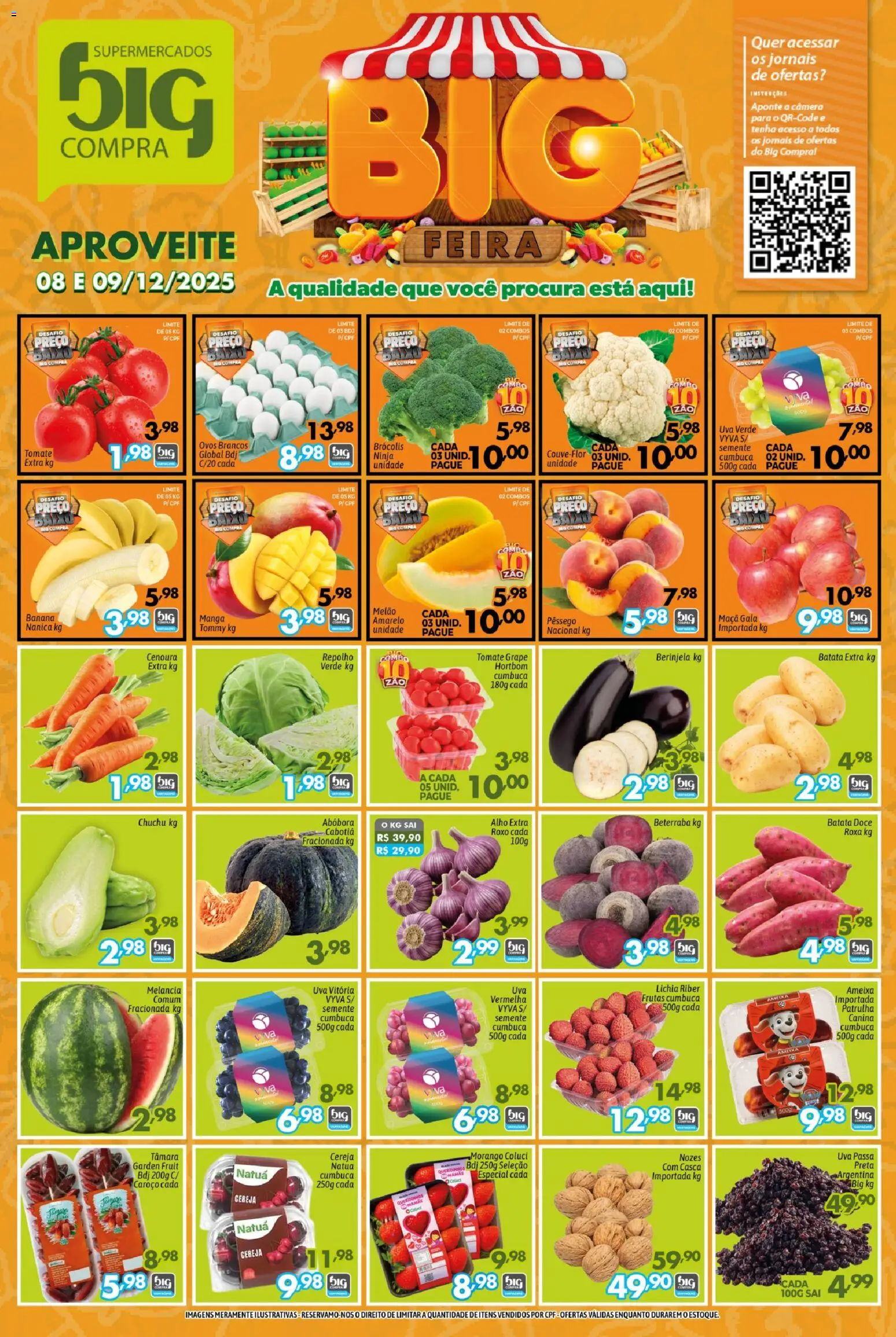 Big Compra Folheto - válido de 08.12.2025 | Página: 1 | Produtos: Melão, Alho, Batata, Câmera