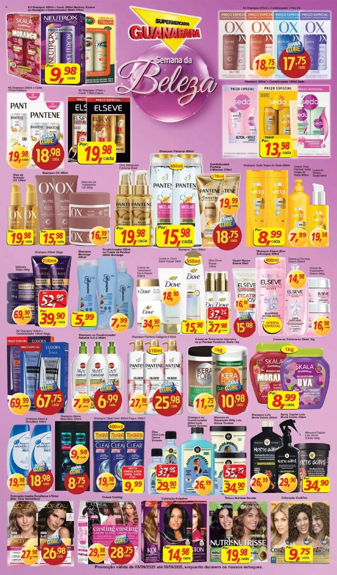 Supermercados Guanabara Folheto - válido de 03.09.2025 | Página: 7 | Produtos: Óleo, Creme, Soda, Dove