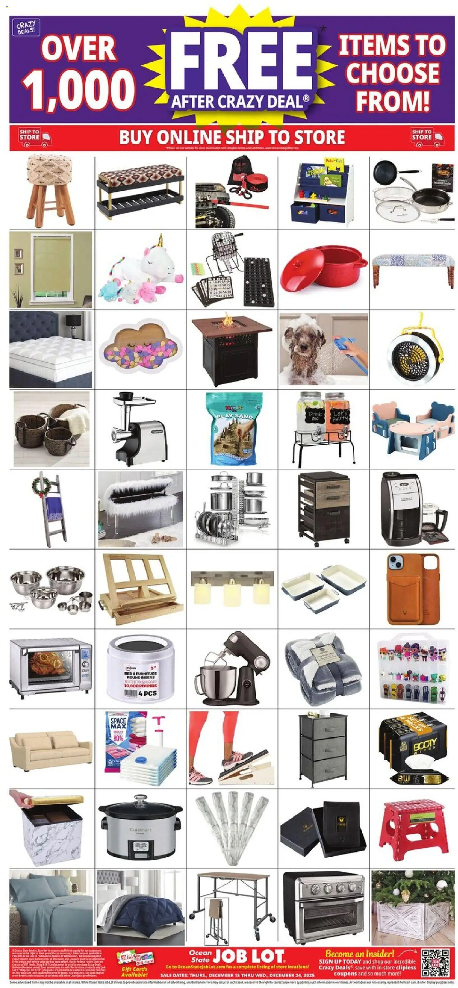Ocean State Job Lot Weekly Ad - valid from 18.12.2025 | Page: 32 | Products: Bed