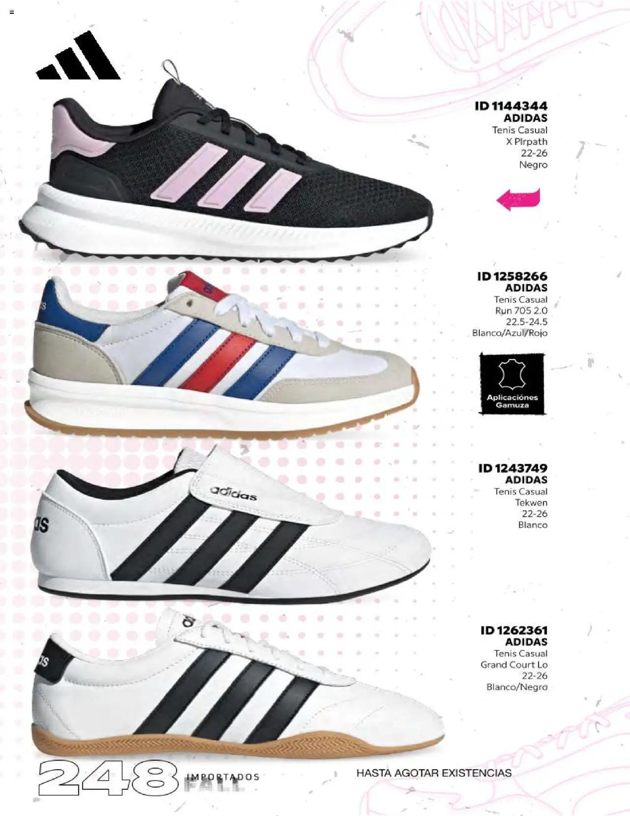 Nuevas ofertas de Price Shoes válidas en toda la República Mexicana desde el 18.10.2025. ¡Encuentra las mejores ofertas en Price Shoes catálogo Fall Importados segunda! | Página: 248 | Productos: Tenis, Gamuza