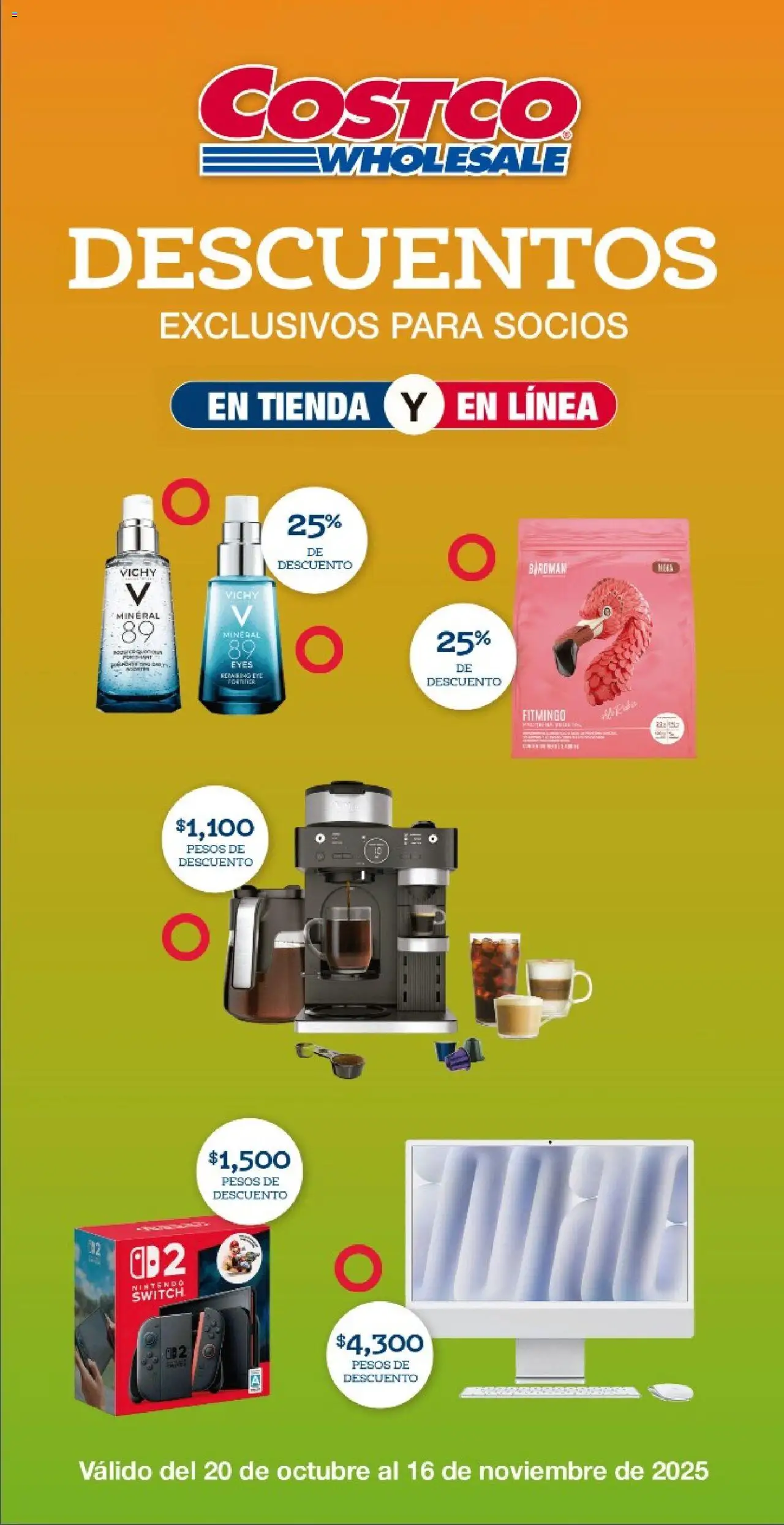 Nuevas ofertas de Costco válidas en toda la República Mexicana desde el 20.10.2025. ¡Encuentra las mejores ofertas en Costco catálogo! | Página: 1 | Productos: Serum