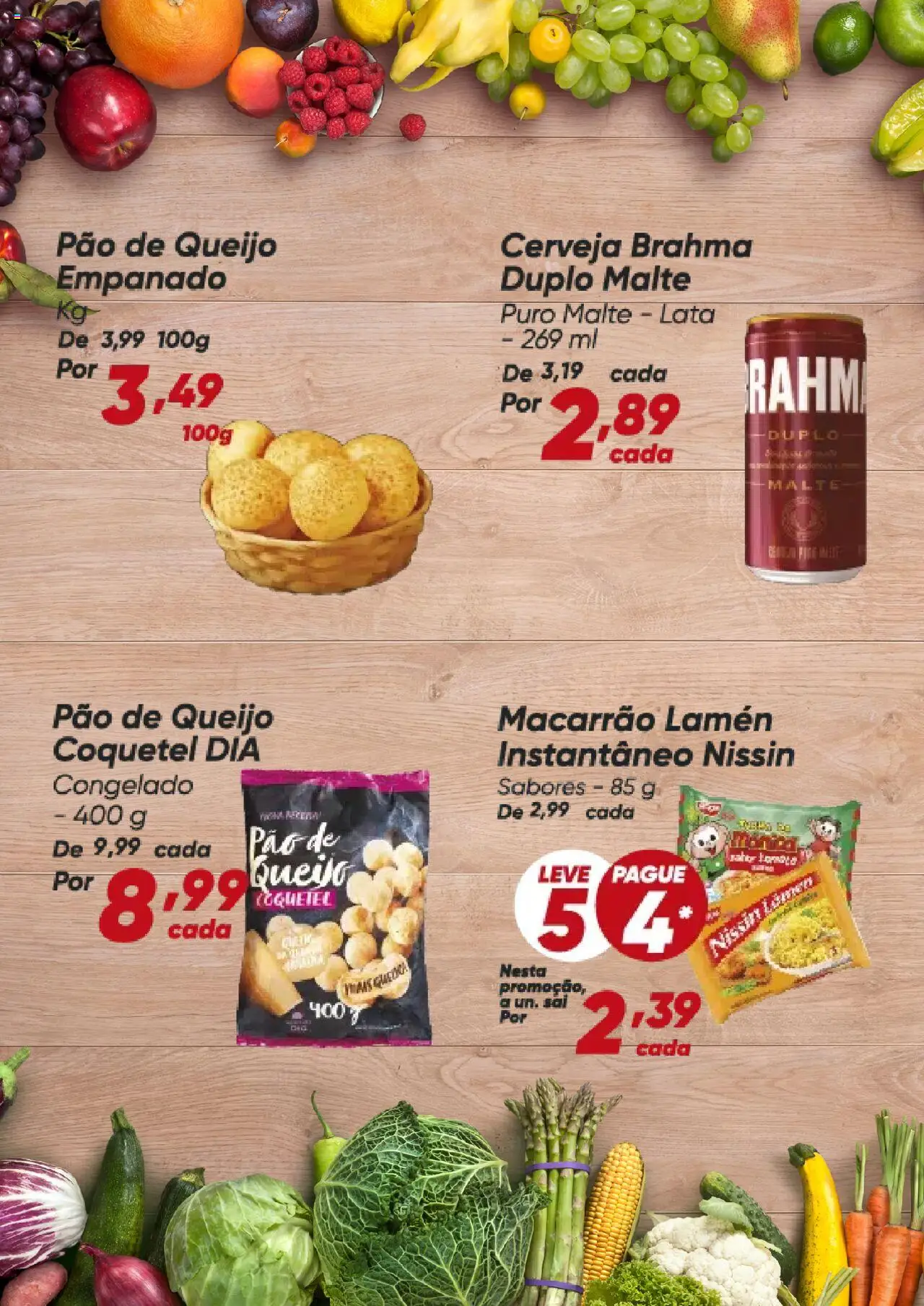 Dia Folheto - válido de 18.08.2025 | Página: 3 | Produtos: Queijo, Pão, Cerveja, Pão de queijo