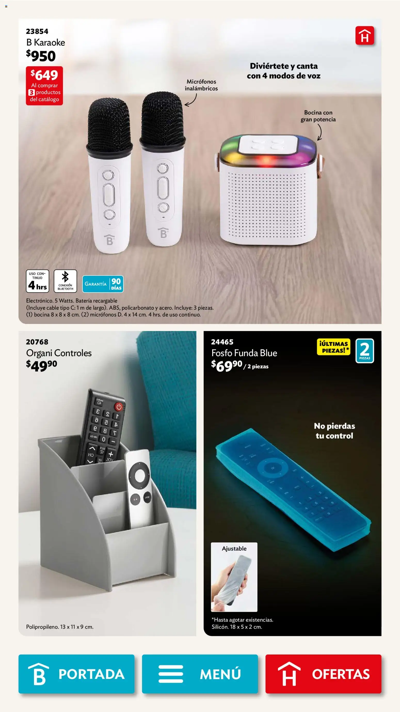Nuevas ofertas de Betterware válidas en toda la República Mexicana desde el 03.11.2025. ¡Encuentra las mejores ofertas en Betterware campaña 11 2025! | Página: 30 | Productos: Cable, Funda, Bocina, Batería