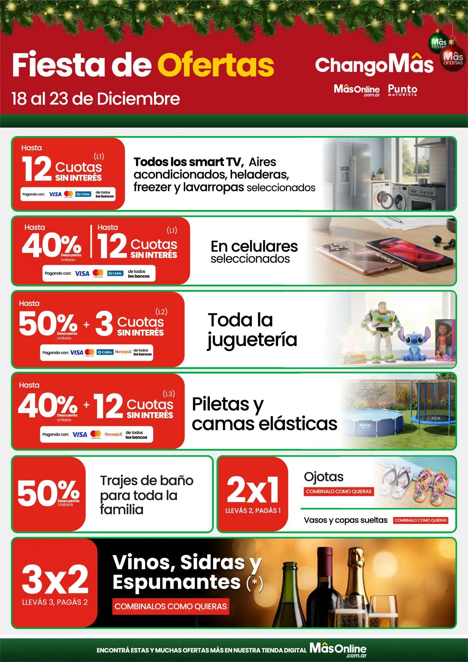 Changomas ofertas │ válido desde el 18.12.2025 | Página: 1 | Productos: Ojotas, Baño, Freezer, Vasos