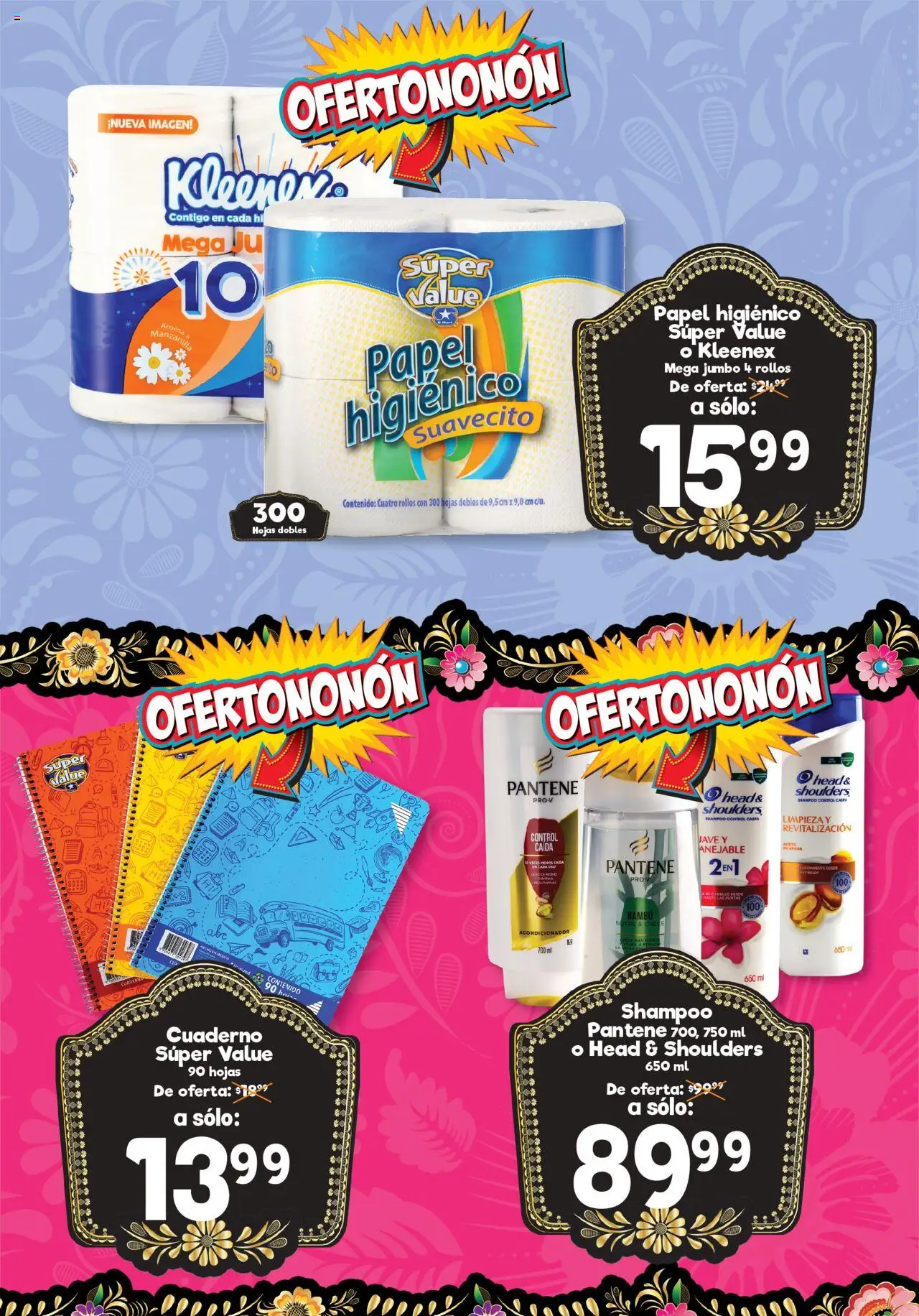 Nuevas ofertas de S-Mart válidas en toda la República Mexicana desde el 15.08.2025. ¡Encuentra las mejores ofertas en S-Mart - Folleto de Feria - Matamoros! | Página: 1 | Productos: Cuaderno, Notebook, Papel higiénico, Acondicionador