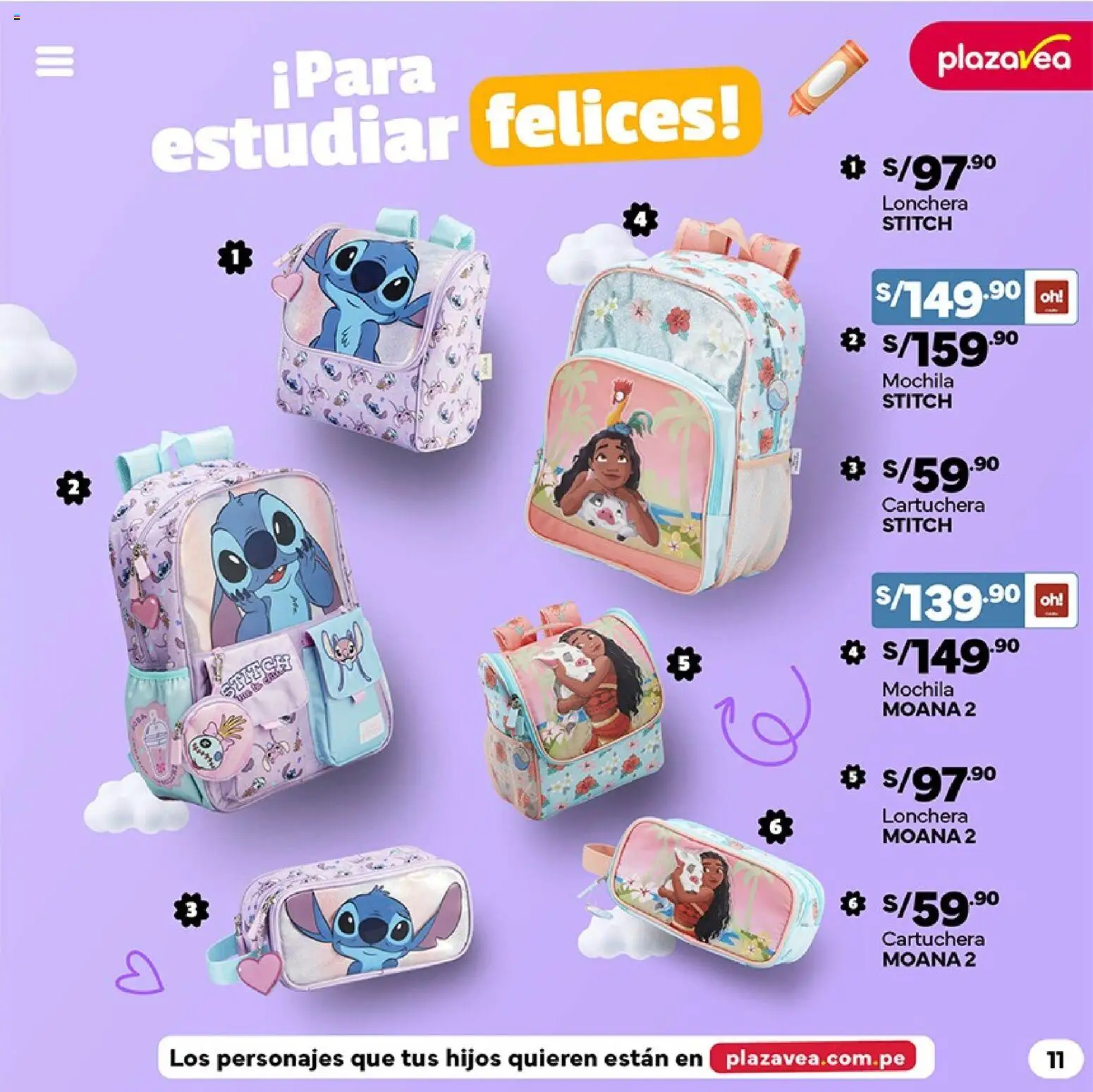 Catálogo Plaza Vea válido desde 02.02.2026 | Página: 11 | Productos: Mochila