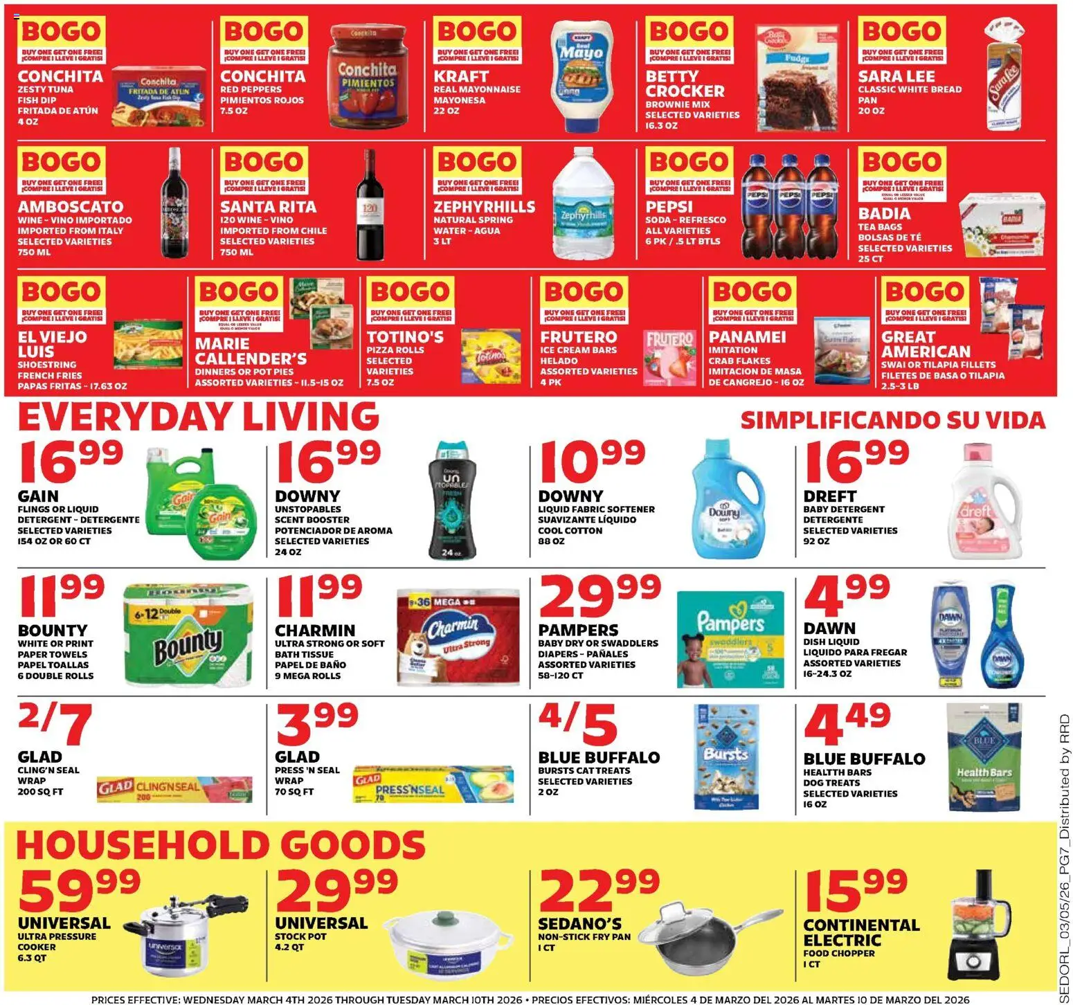 Sedano's Weekly Ad - valid from 04.03.2026 | Page: 7 | Products: Press, Pan, Fish, Mayonnaise