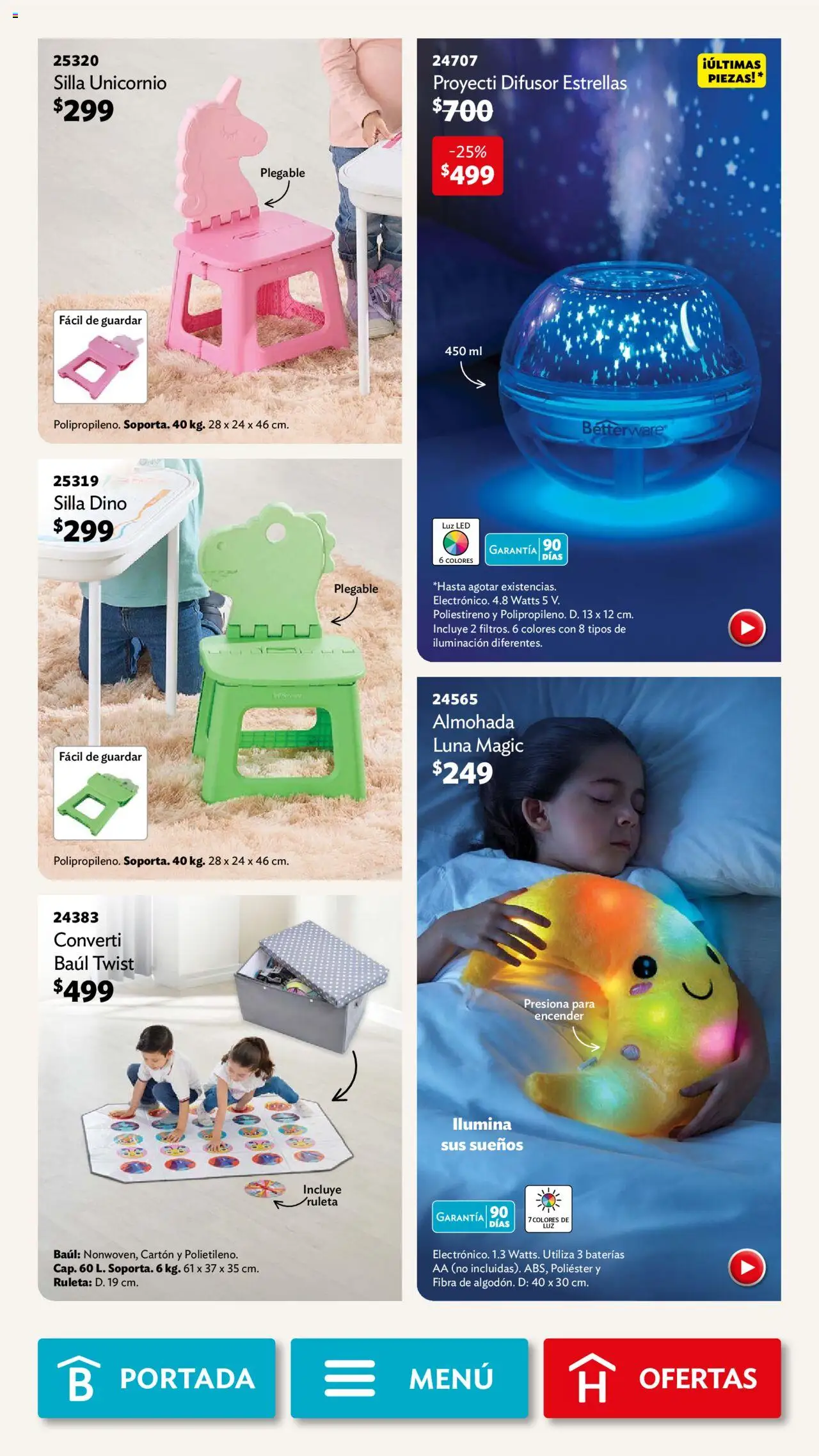 Nuevas ofertas de Betterware válidas en toda la República Mexicana desde el 01.09.2025. ¡Encuentra las mejores ofertas en Betterware - Campaña 9 2025! | Página: 19 | Productos: Silla, Almohada